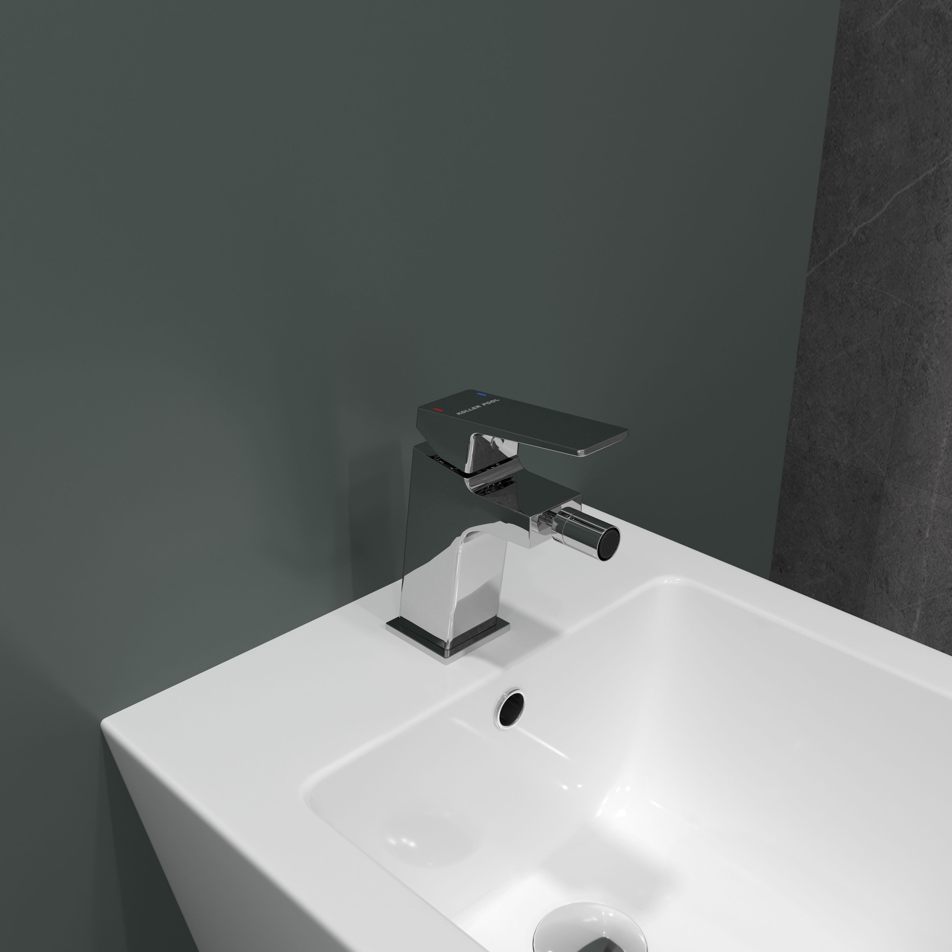 Neon Cube змішувач одноважелевий для біде 25 мм