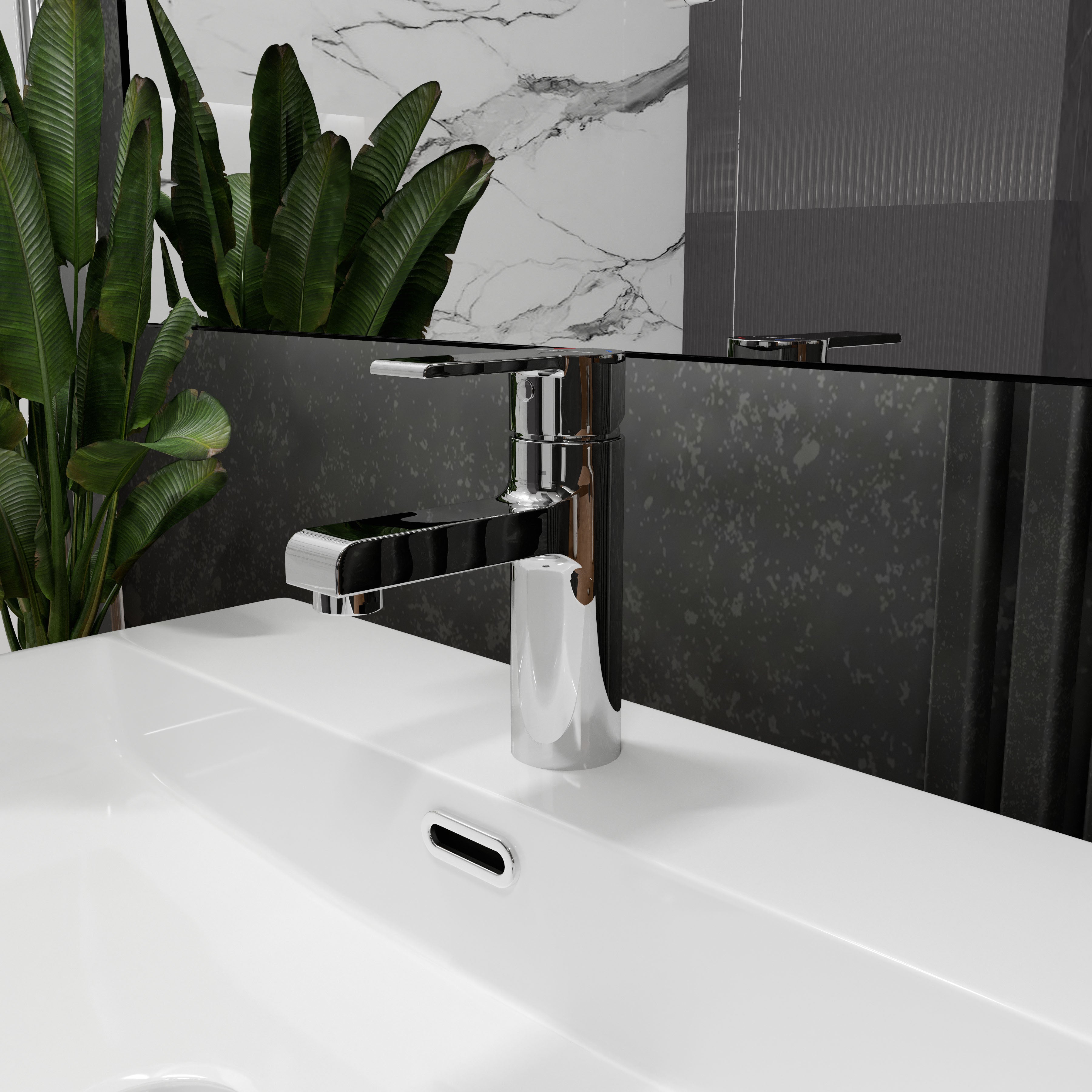 Kvadro Arc змішувач одноважелевий для умивальника 35 мм