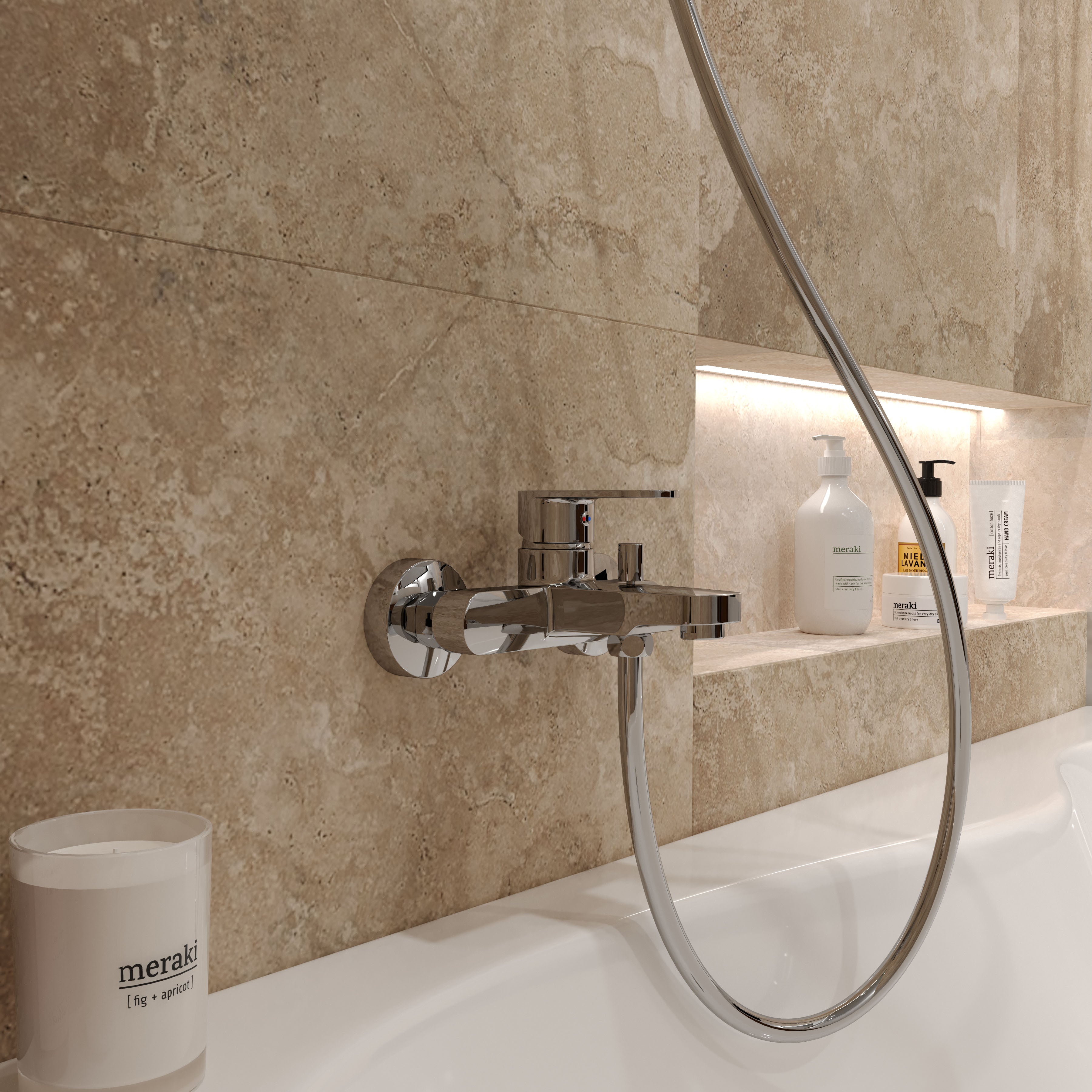 Round Arc single-lever bathtub faucet 35 mm