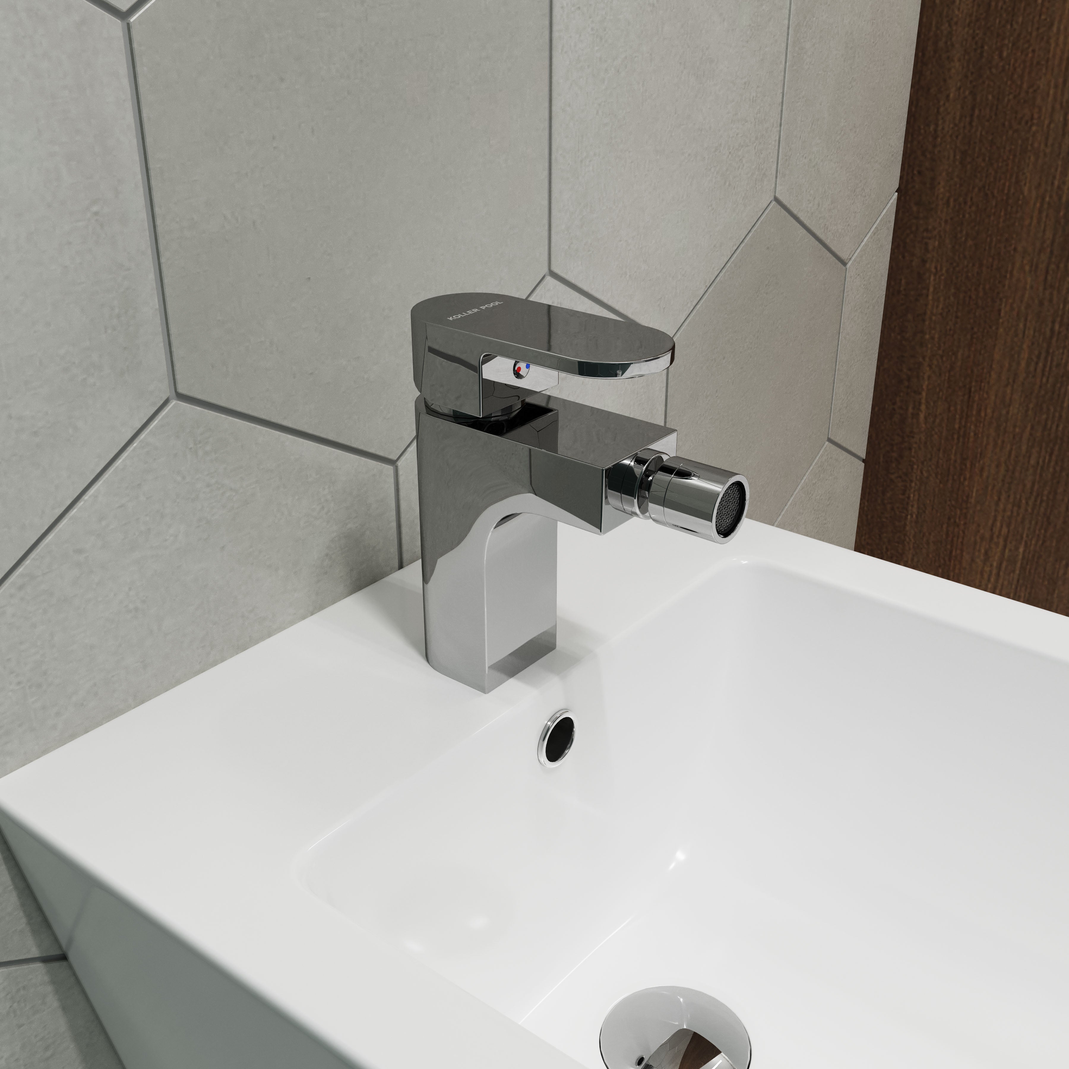 Round Arc single-lever bidet faucet 35 mm