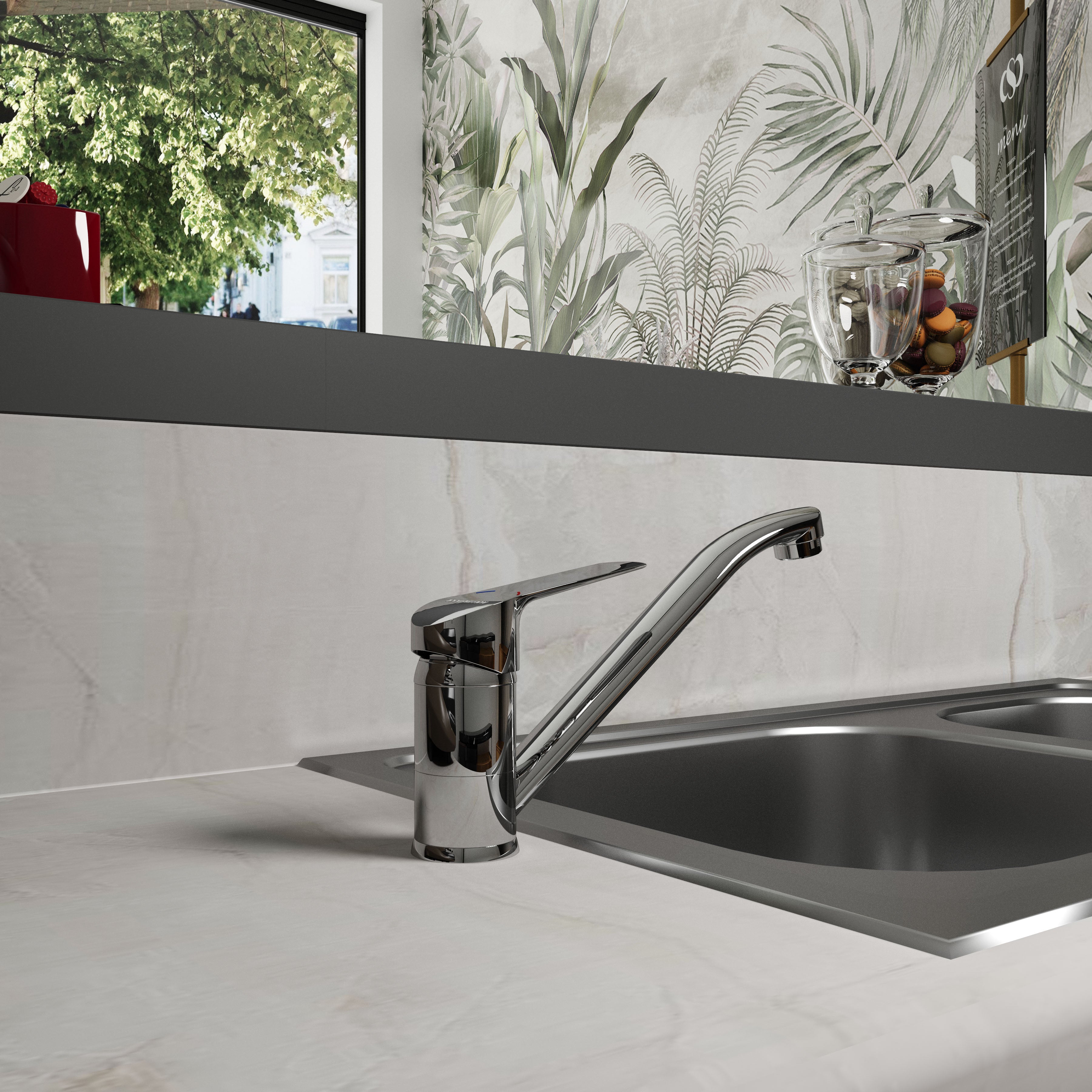 Twist grifo monomando para cocina de 35 mm