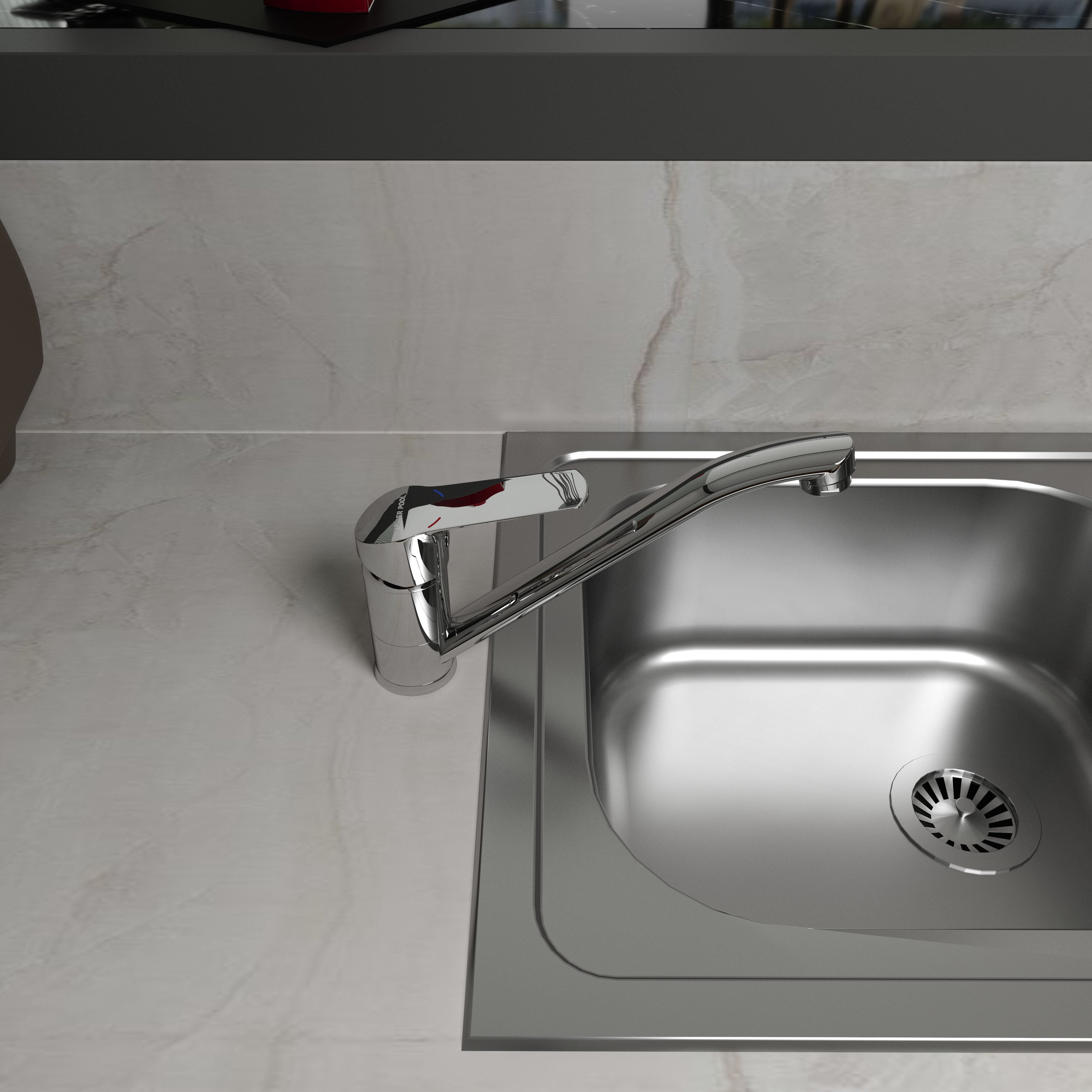 Twist grifo monomando para cocina de 35 mm