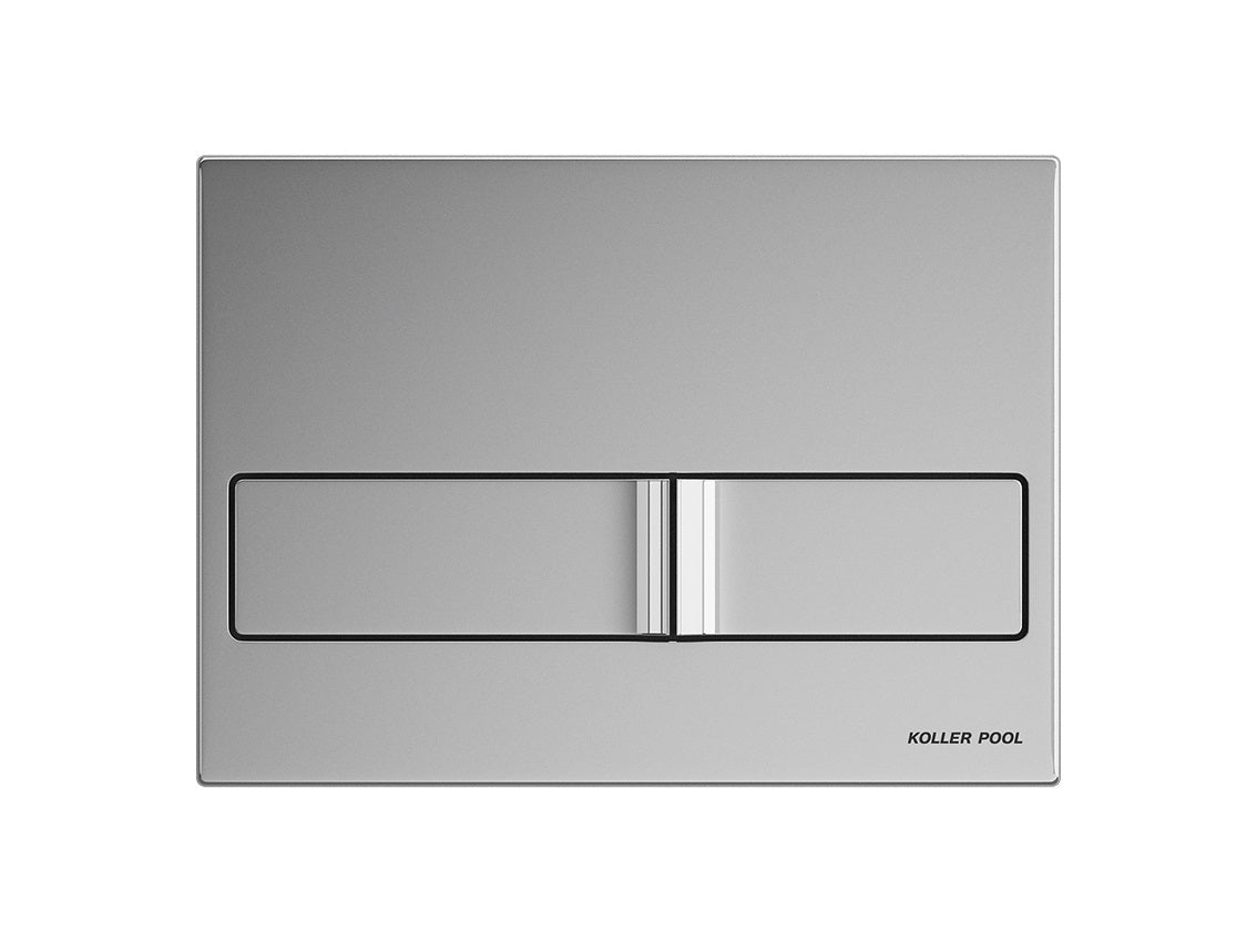 Neon Betätigungsplatte Chrom glänzend