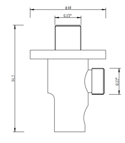 Anschluss und Halterung (Messing)