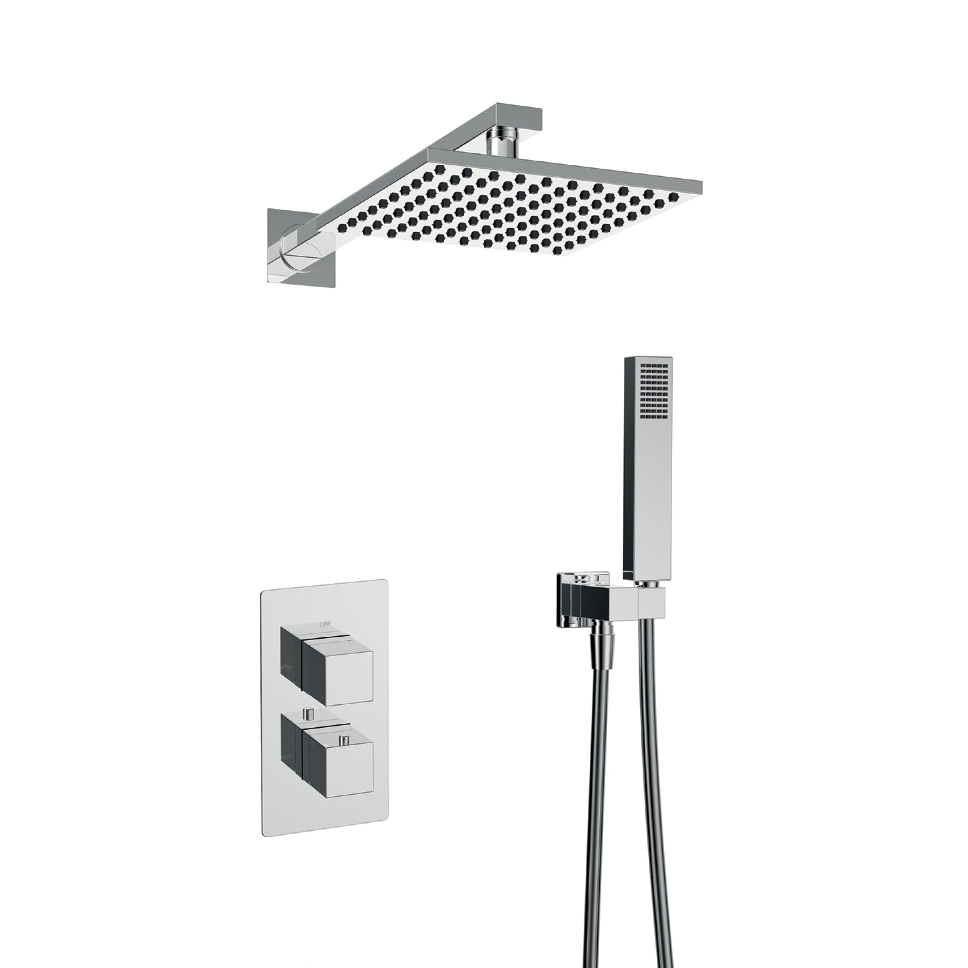 Sprchový sloup s termostatem podomítkový