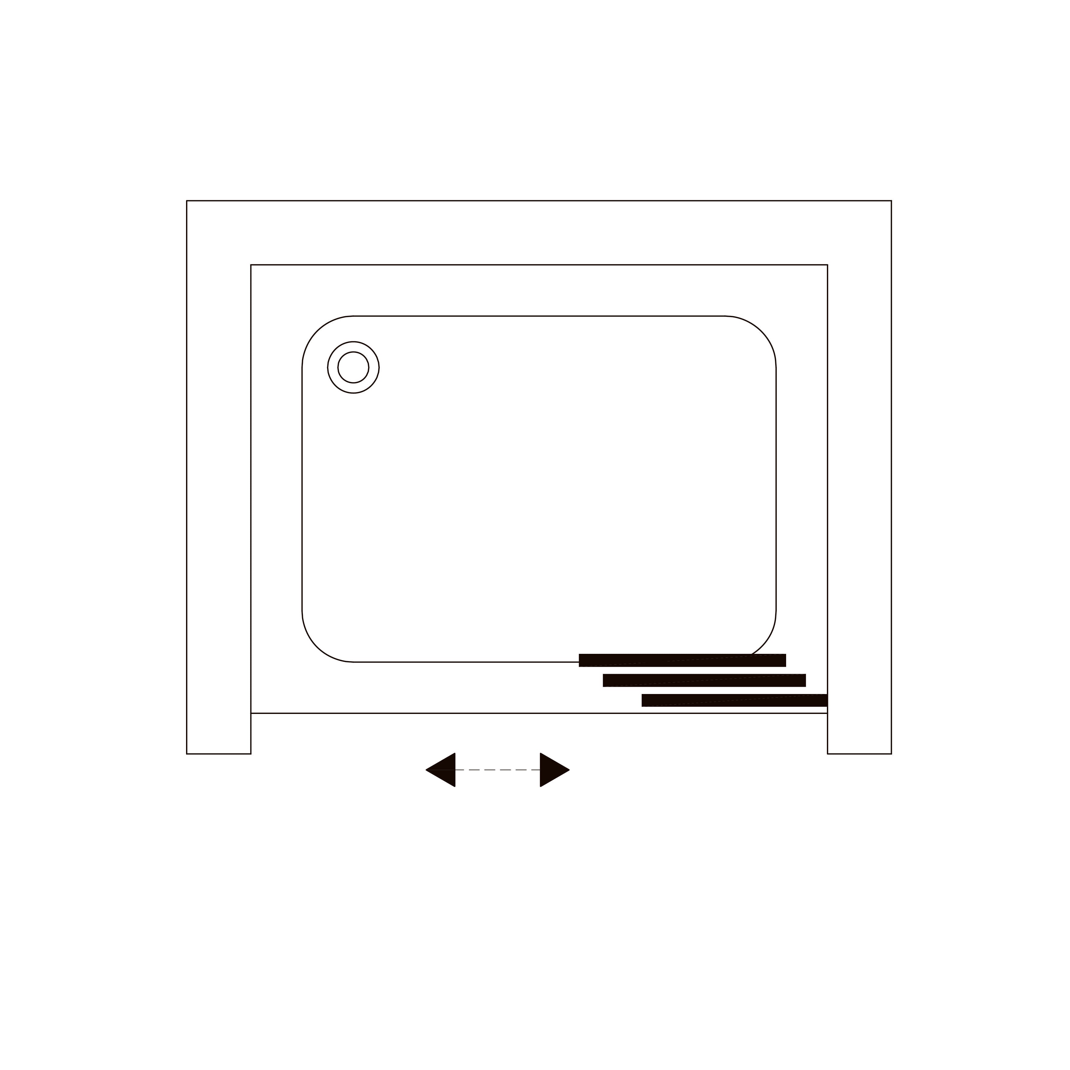 TT90C Puerta de ducha de tres secciones 900x1900 mm, cristal clear