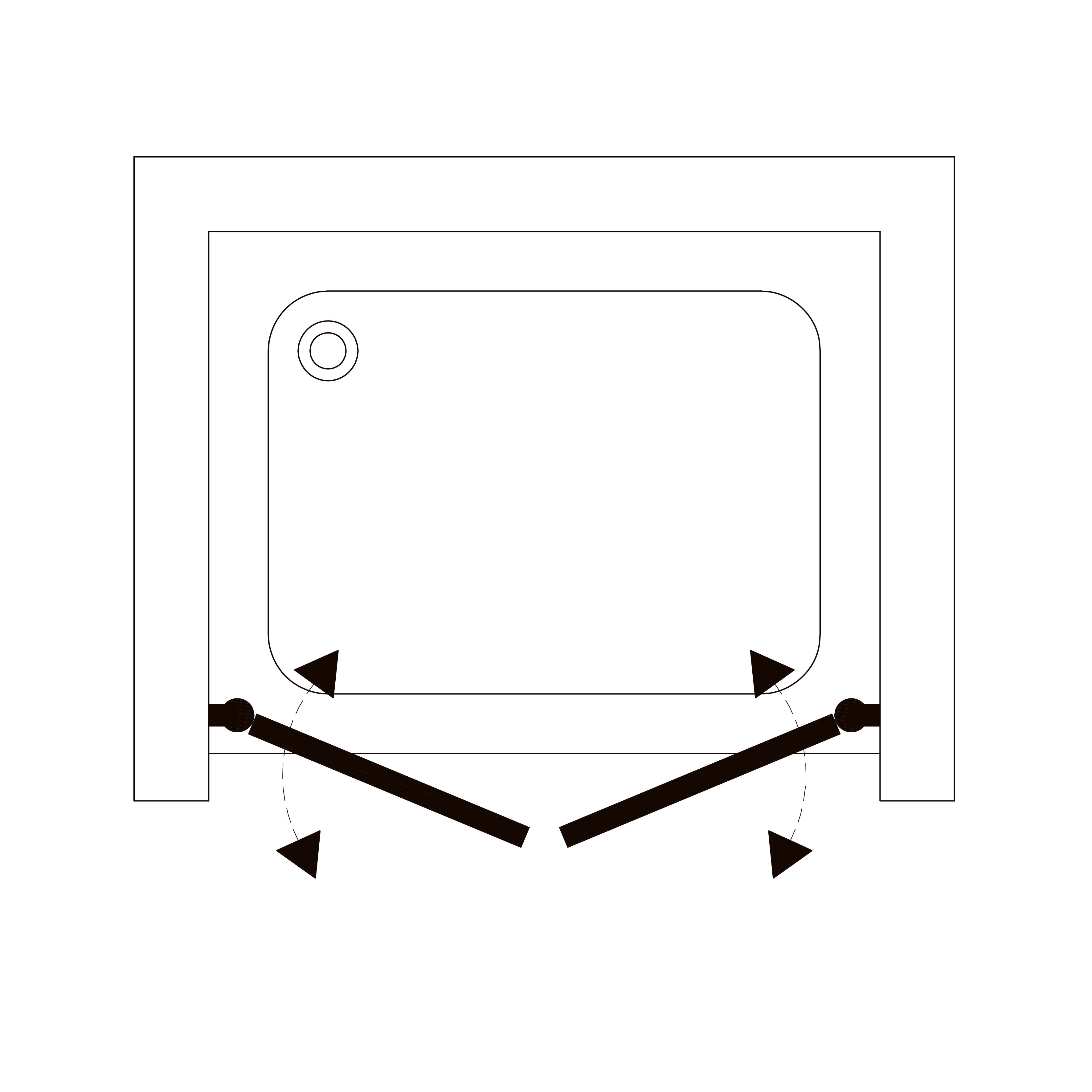 ND90C Puerta de ducha Neon de dos secciones 900x1900 mm cristal clear