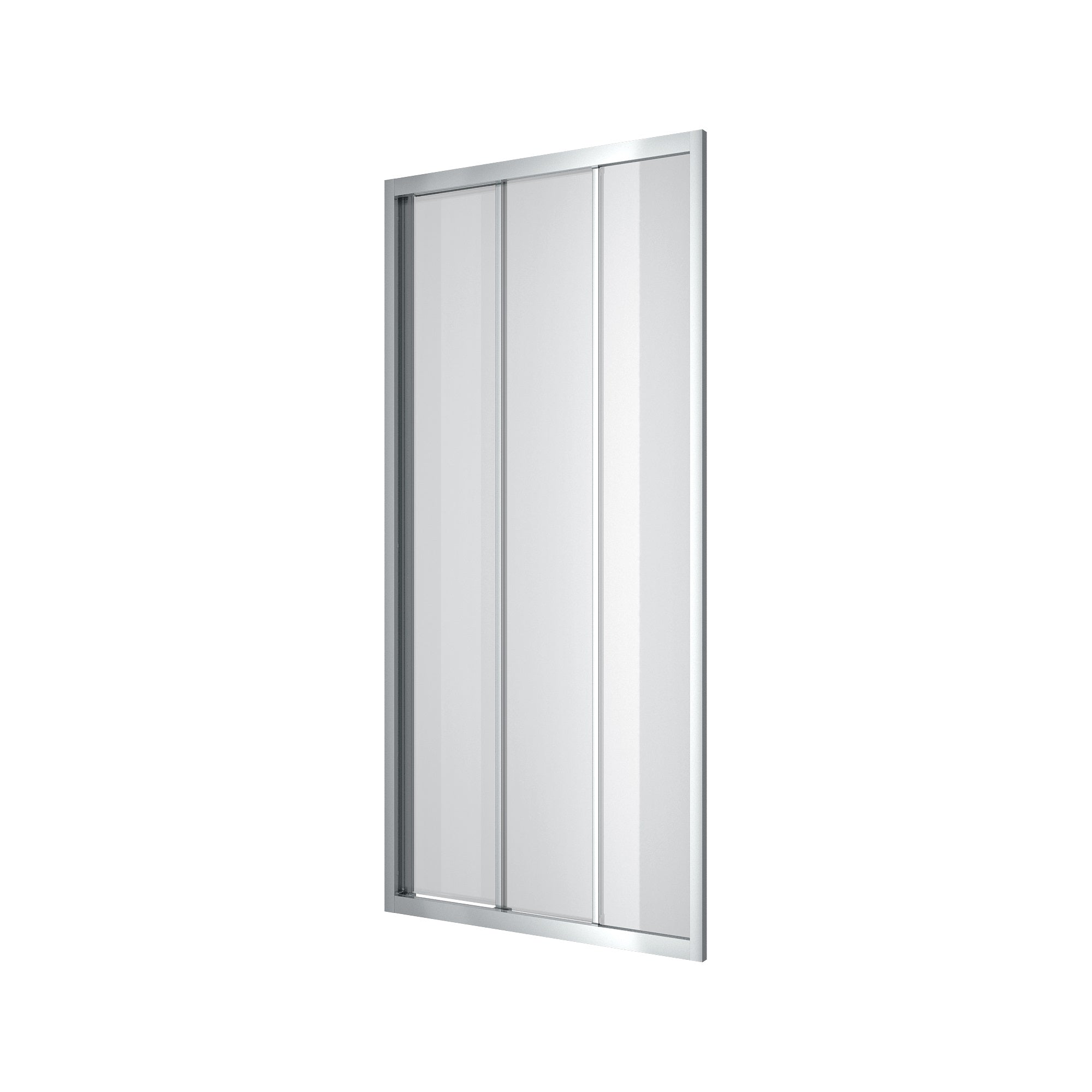 TT90C Puerta de ducha de tres secciones 900x1900 mm, cristal clear