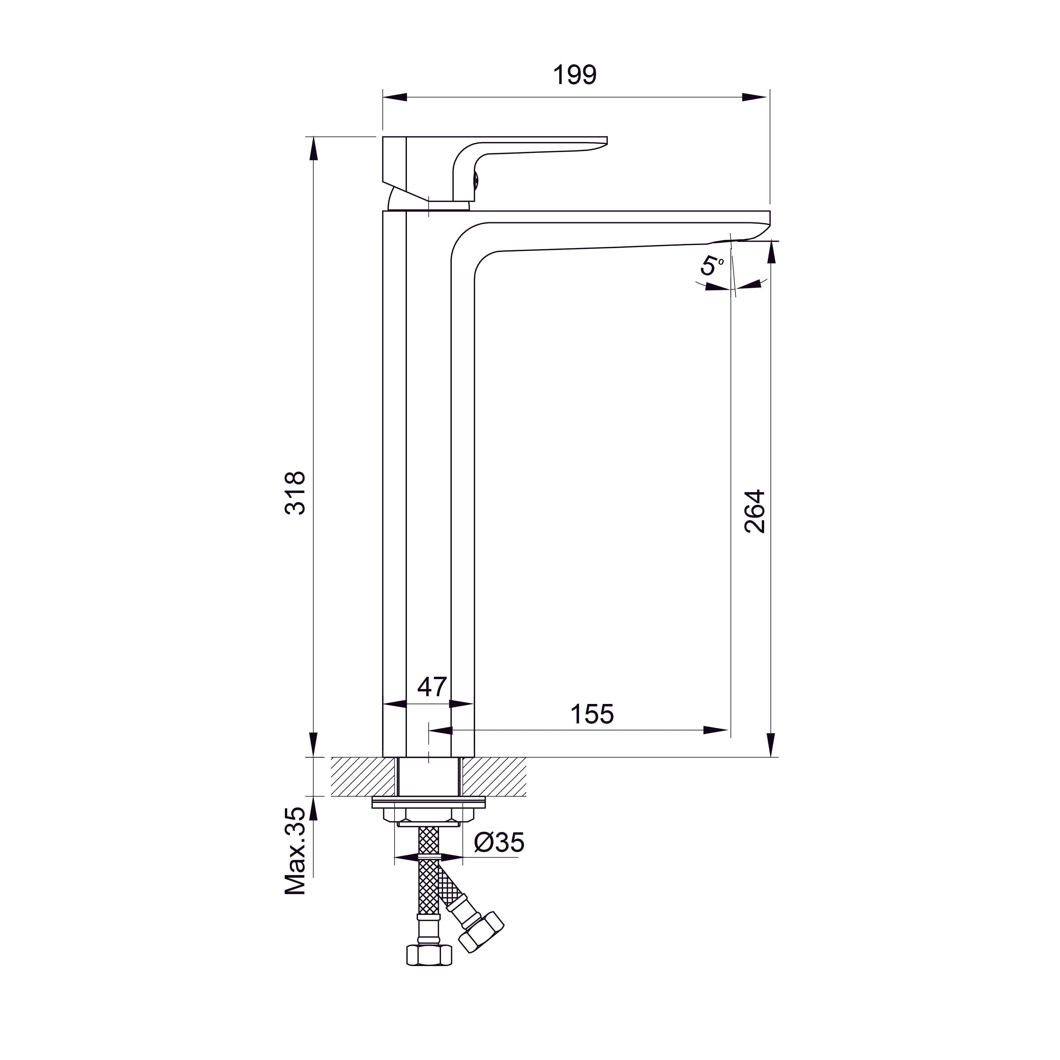 Trend Waschtischarmatur XL