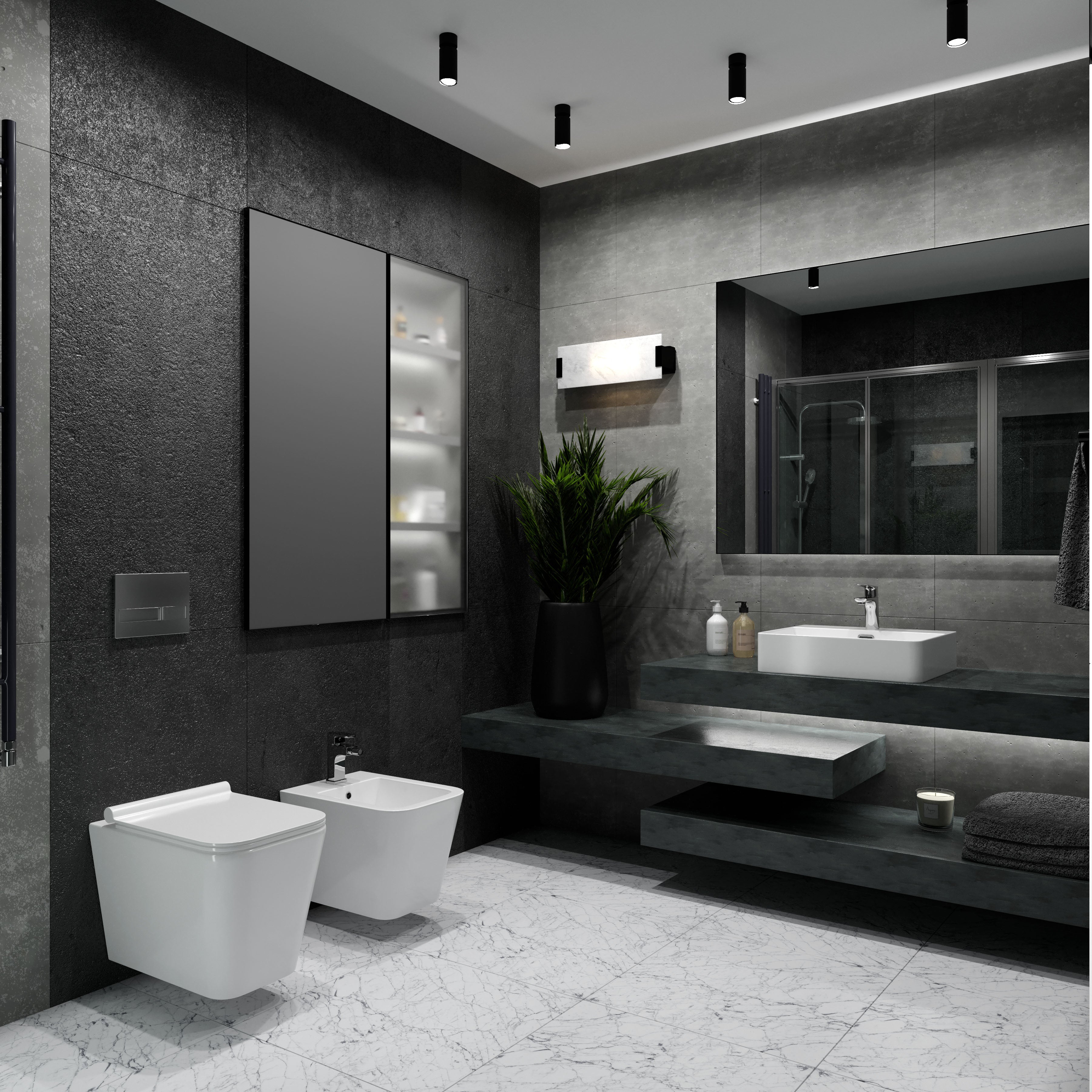 Kvadro Wand-WC mit Soft-Close-Sitz (Tornado-Spülung)