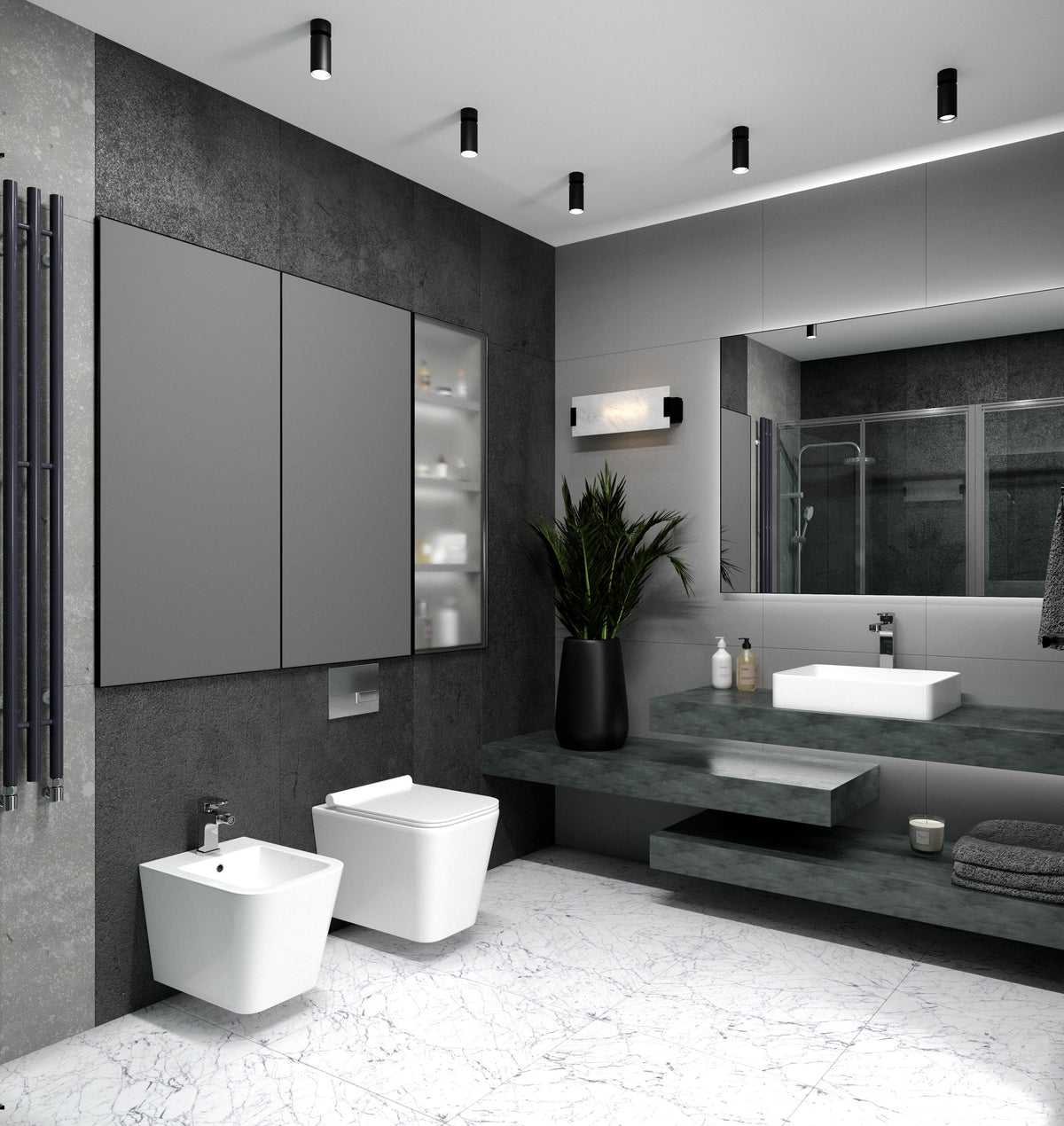 Kvadro wall-hung bidet