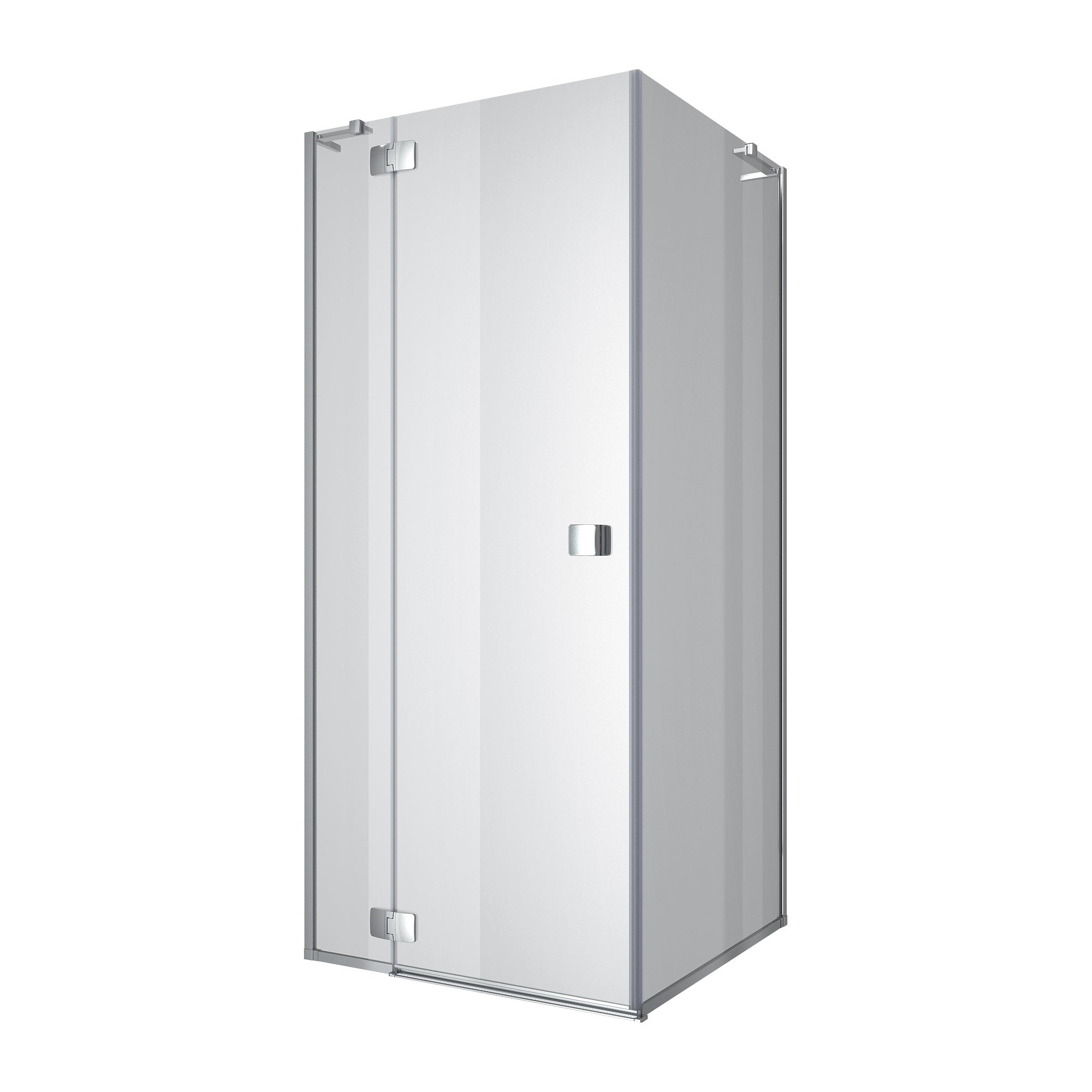 N90KС Душова кабіна NEON квадратна Chrome 900x900x1950 мм скло 8мм прозоре (2 частини)