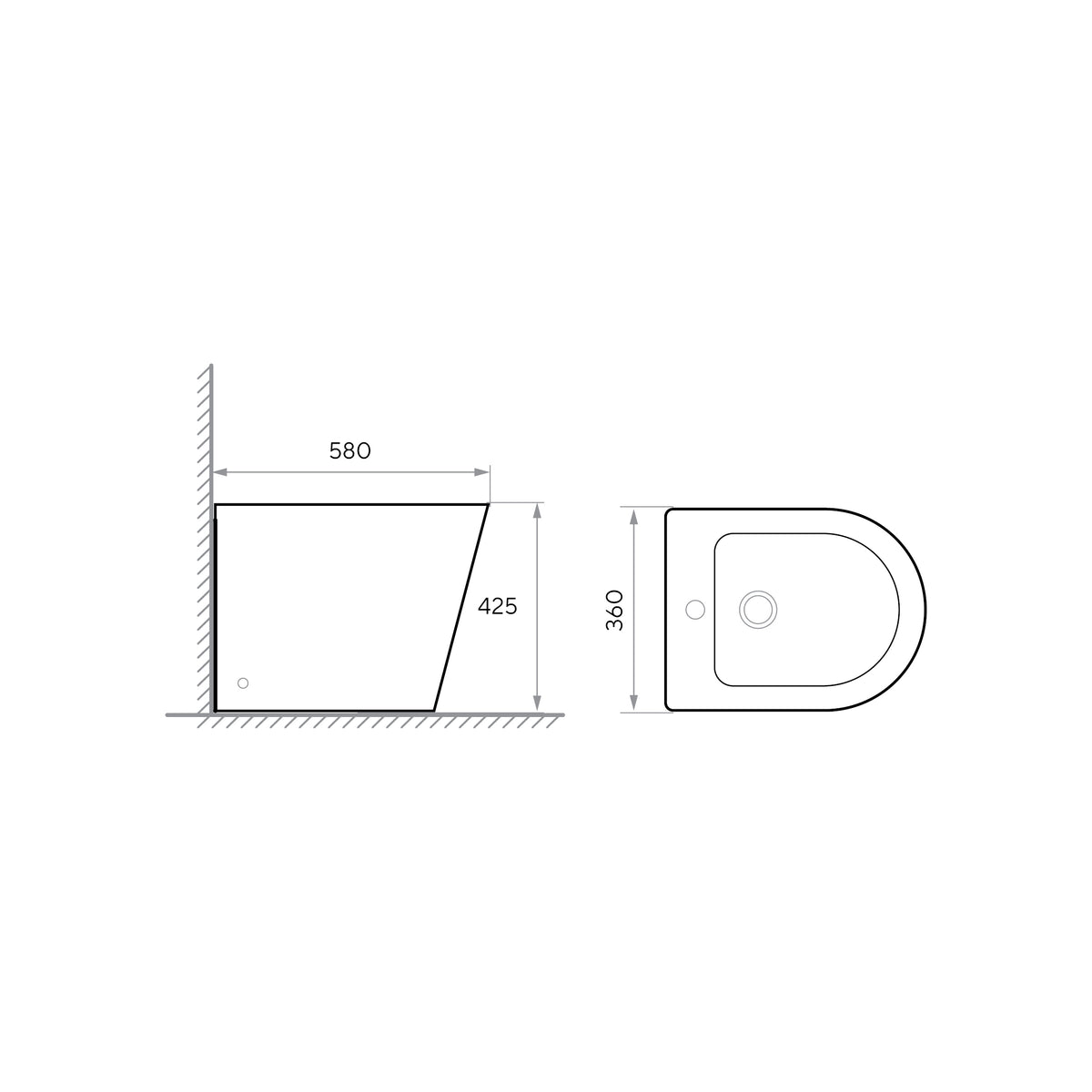 Orion floor-standing bidet