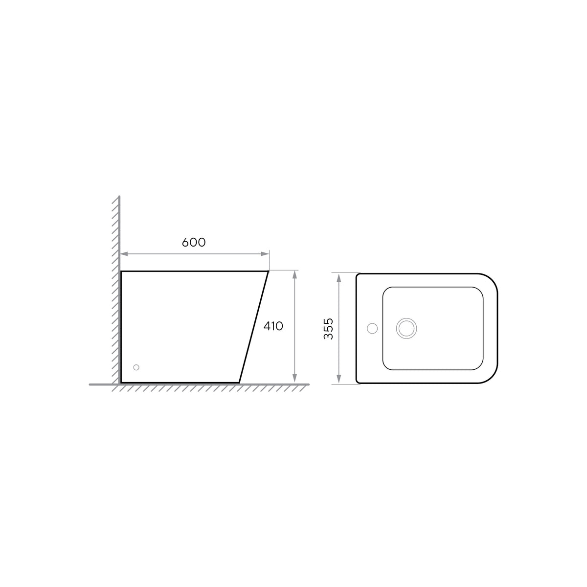 Kvadro Stand-Bidet