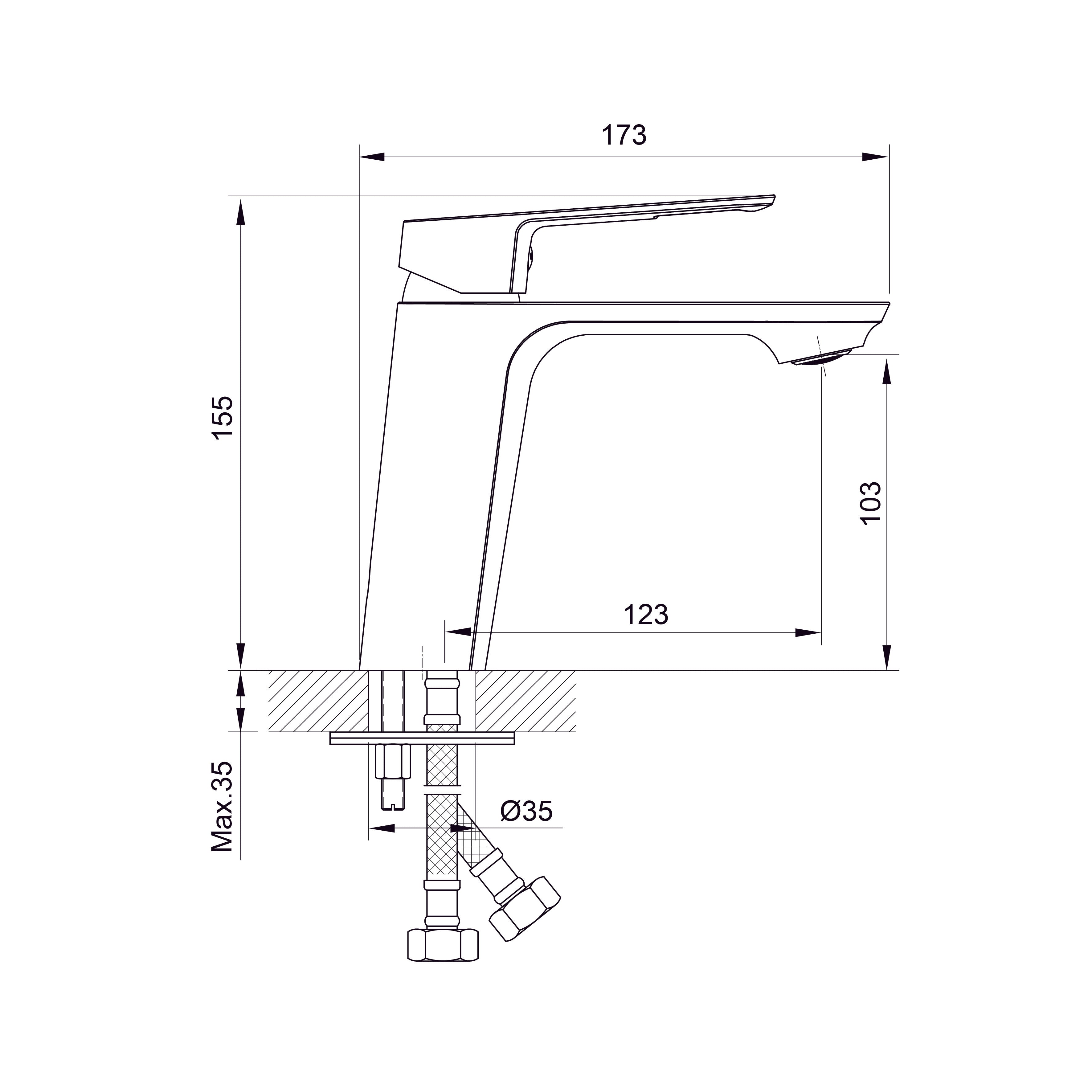 Grace umyvadlová baterie