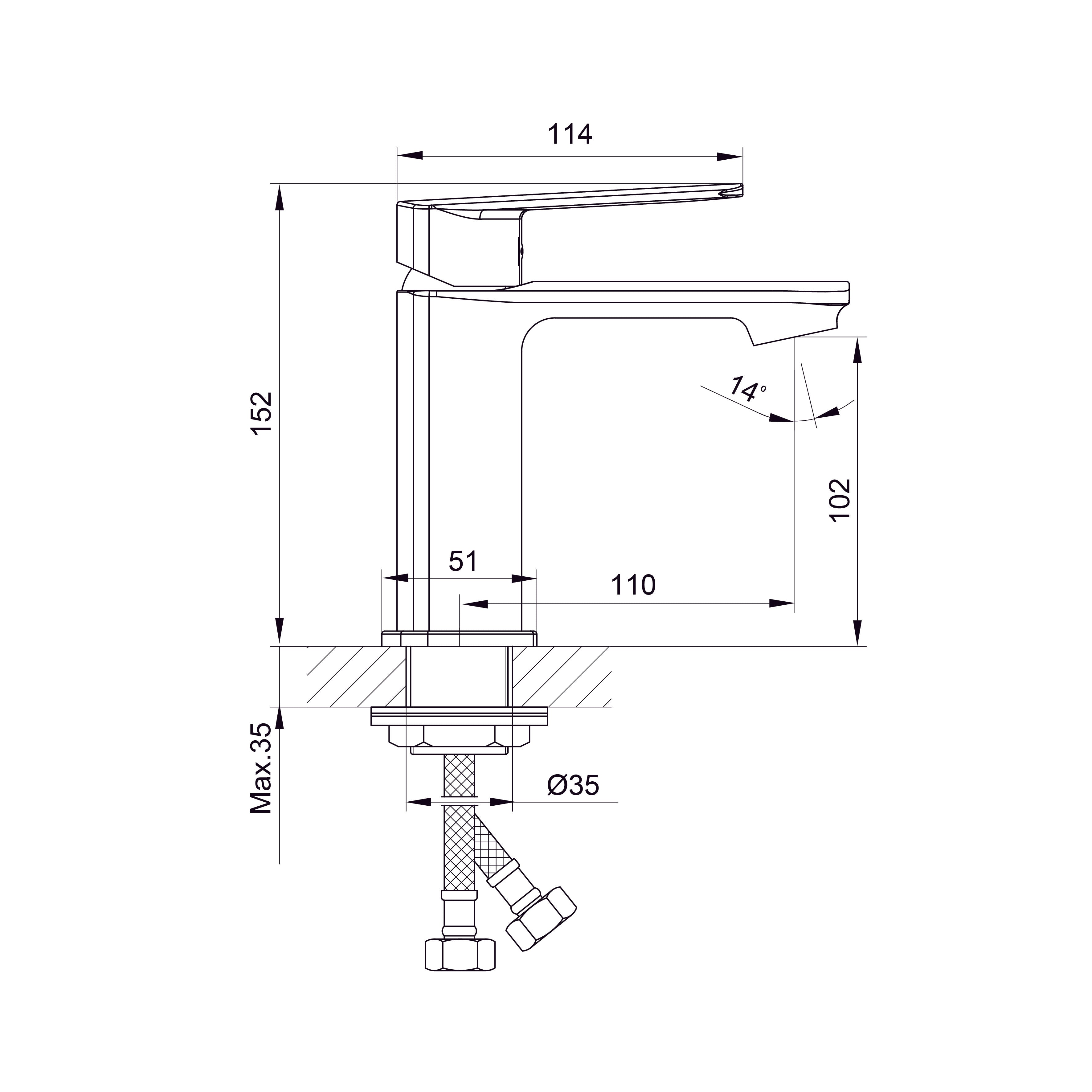 Style grifo para lavabo