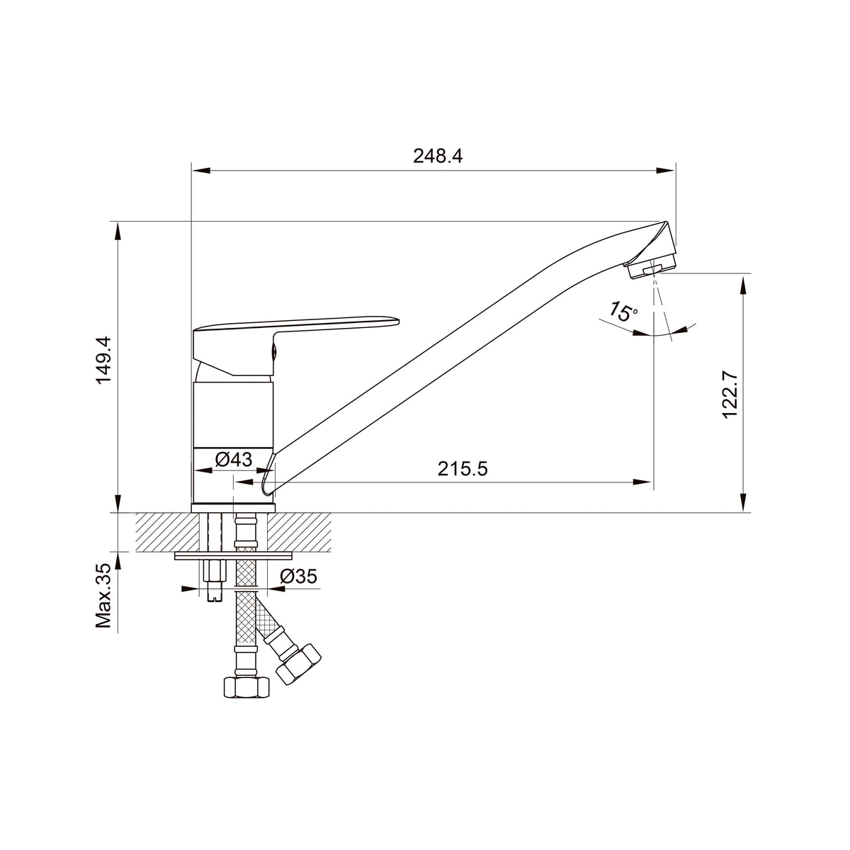 Line grifo para cocina