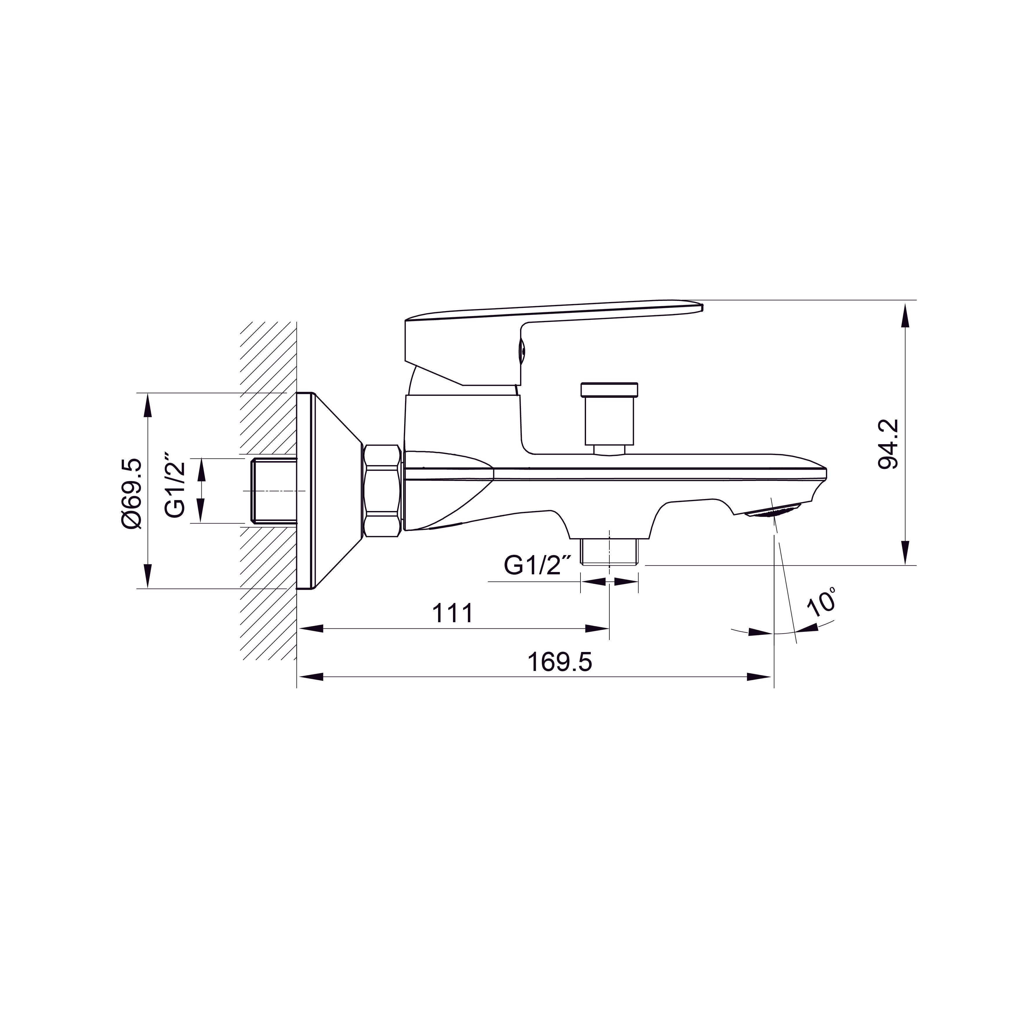 Line grifo para bañera