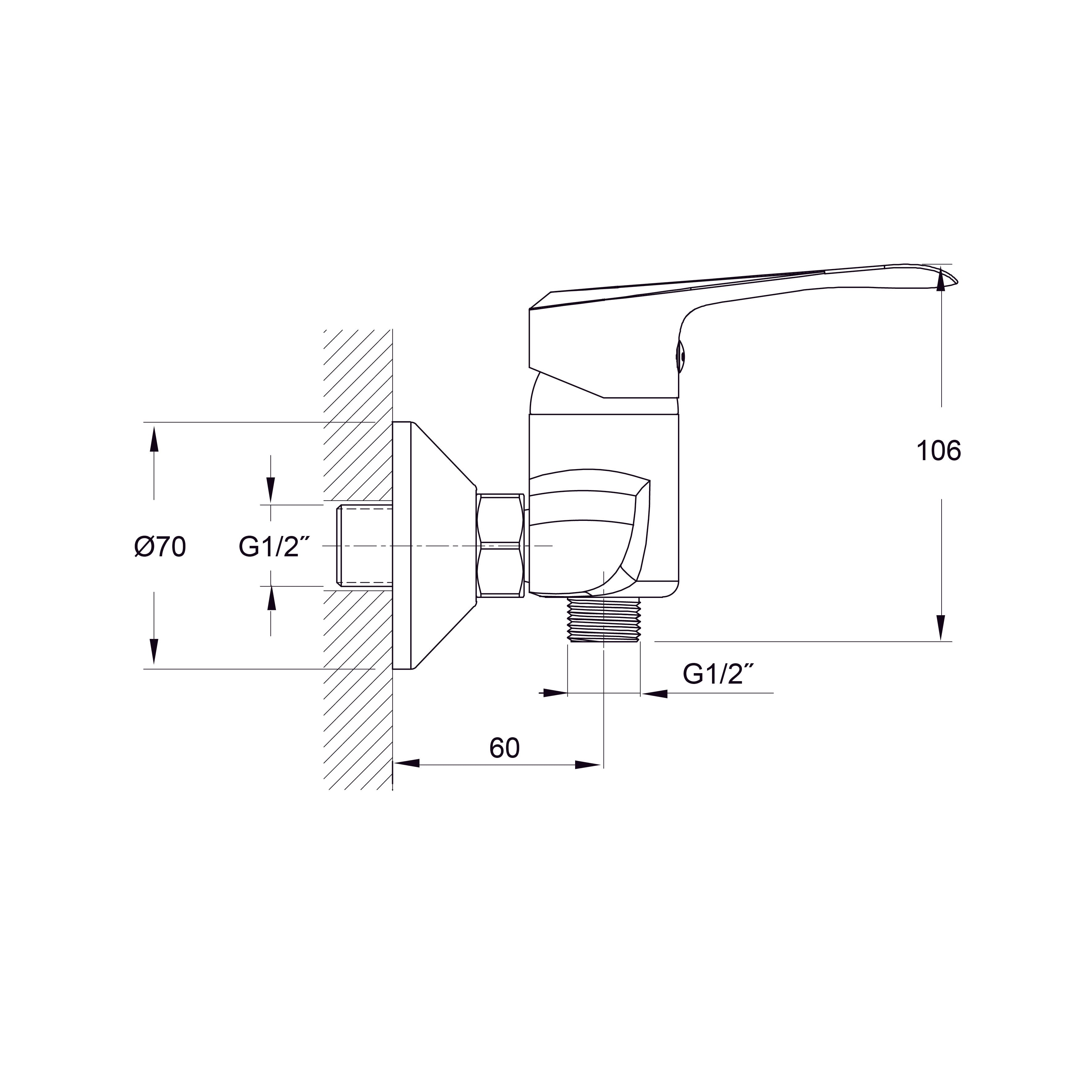 AQUA змішувач для душу