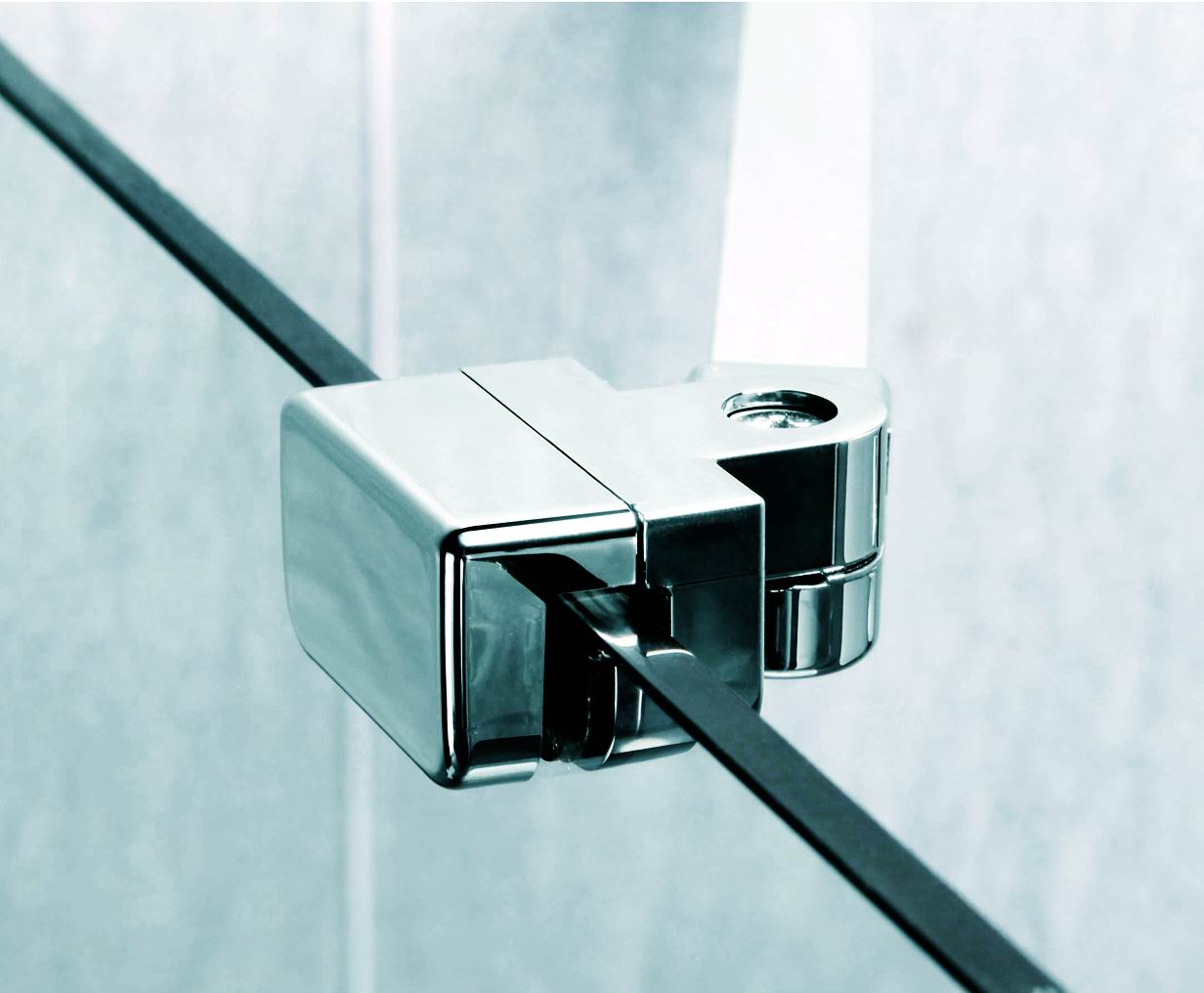 K90RC-1 Cabina de ducha Kvadro semicircular 900x900x1950 mm cristal clear