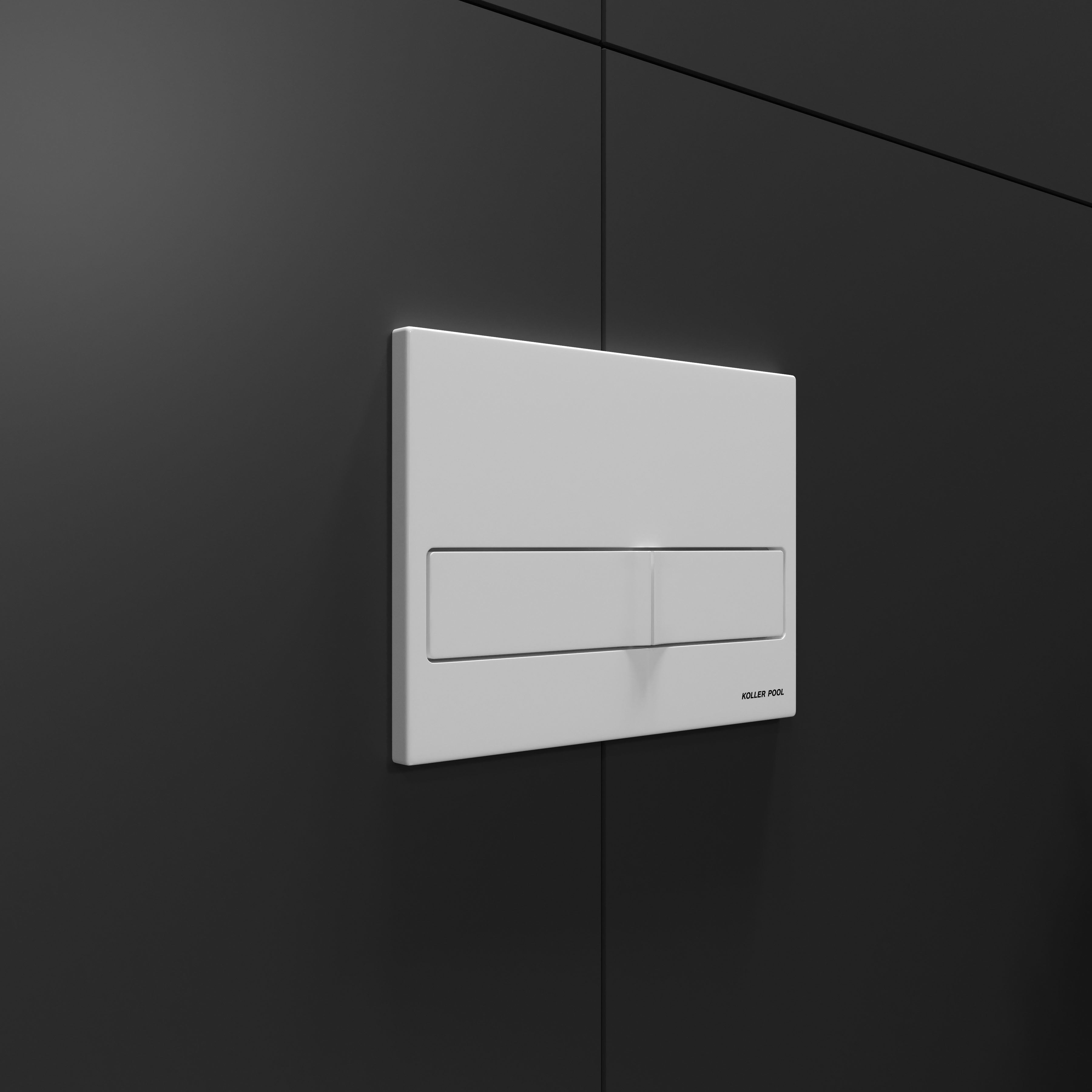 Neon Betätigungsplatte Weiß