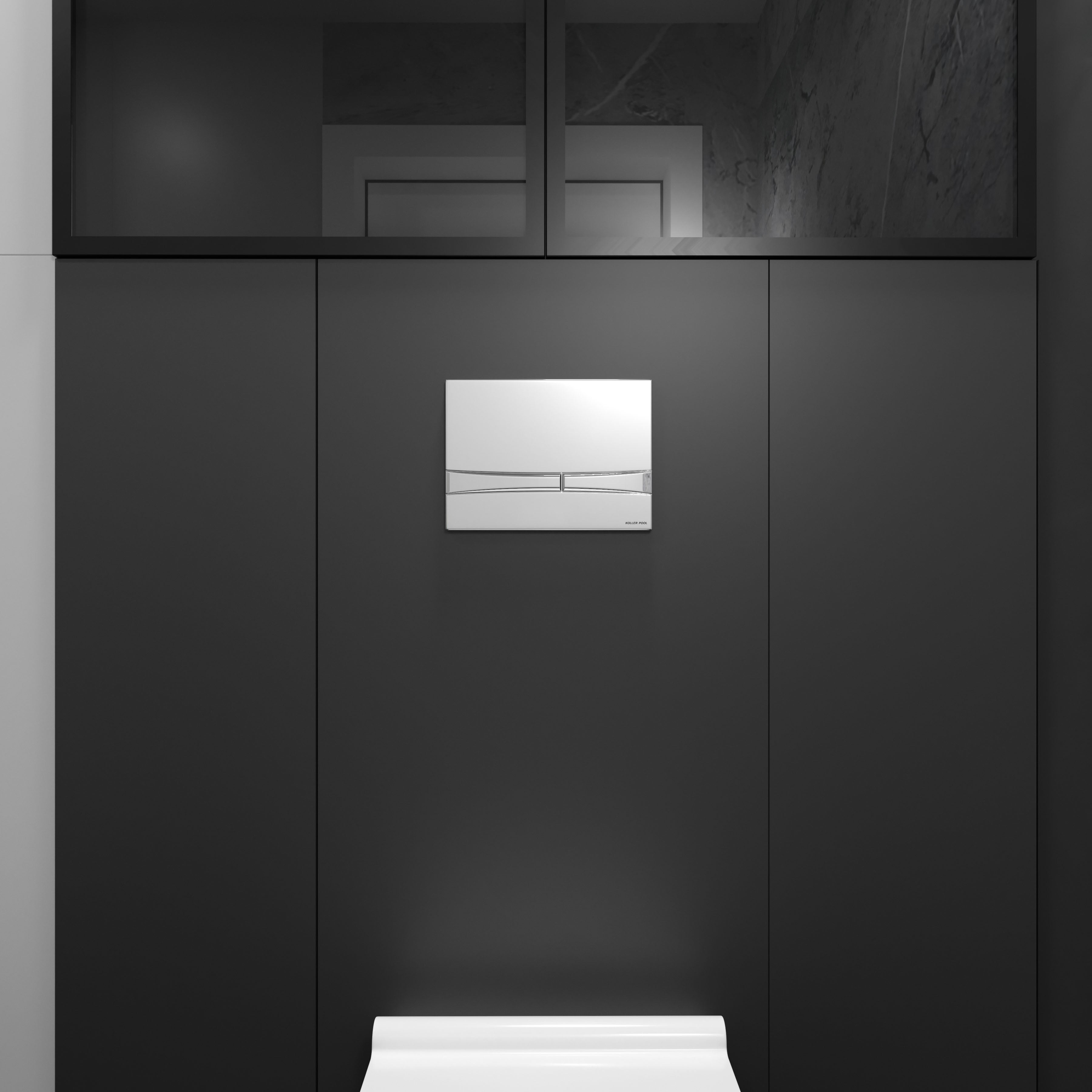 Integro Cosmo placa de accionamiento cromo brillo