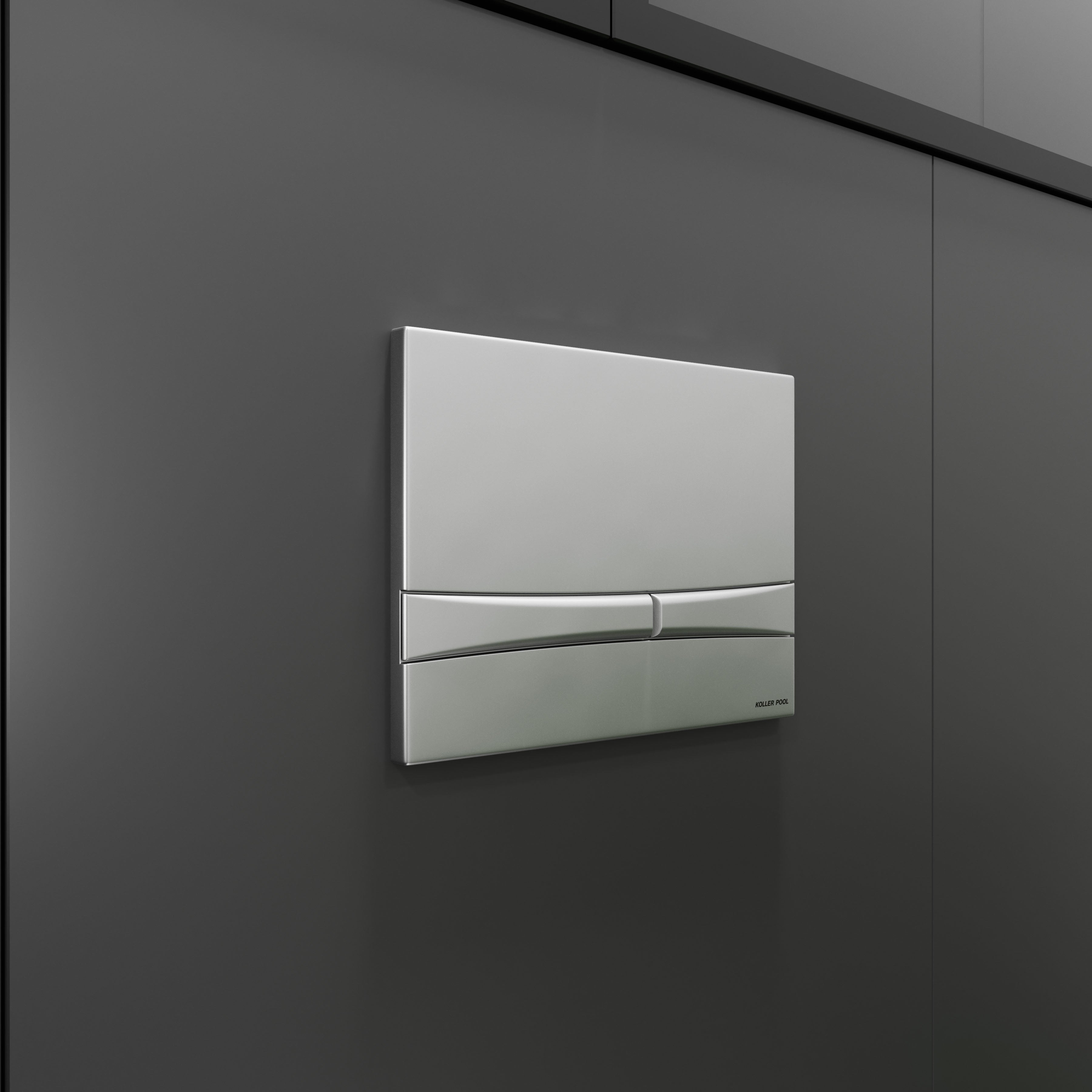 Integro Cosmo placa de accionamiento cromo mate