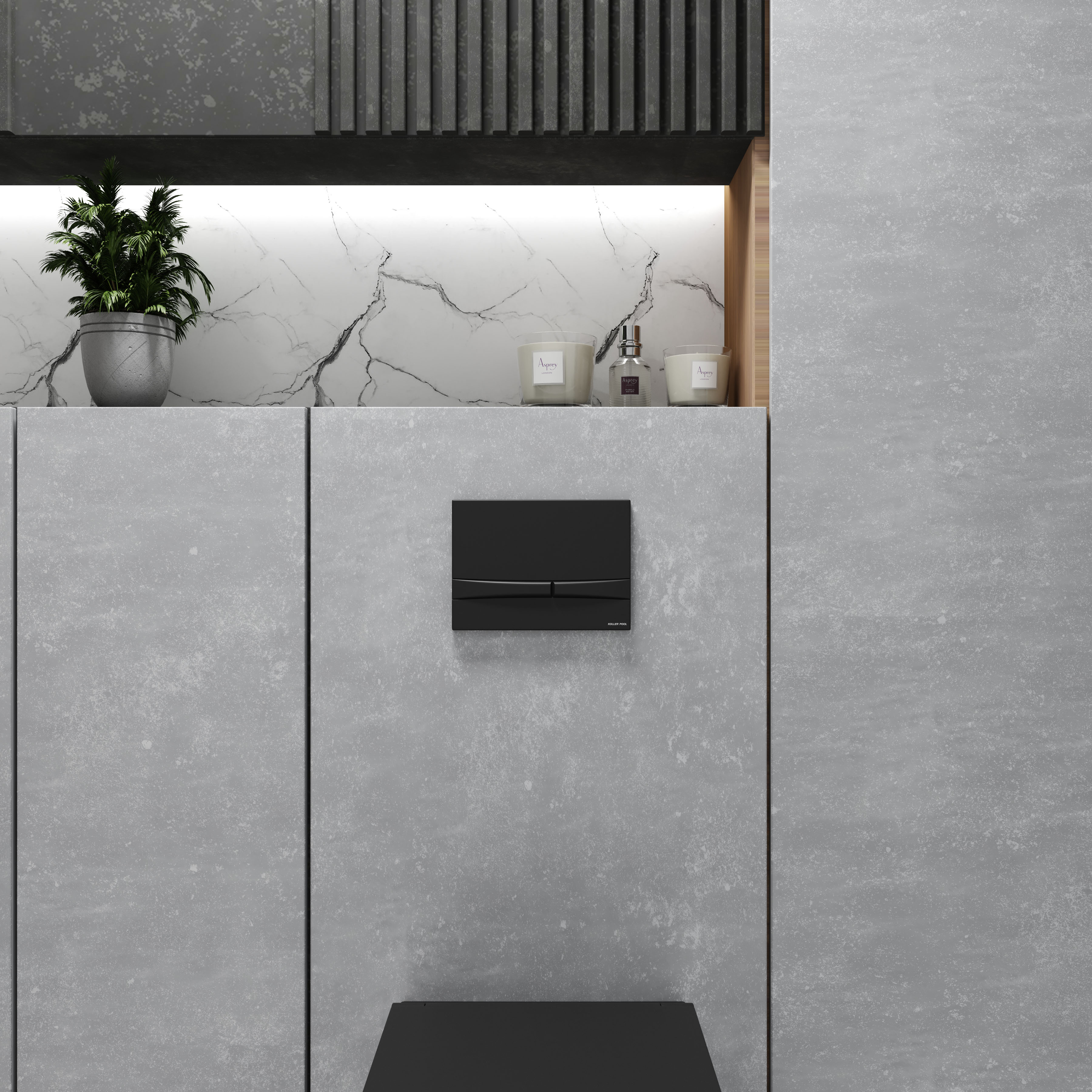 Integro Cosmo панель змиву чорний матовий