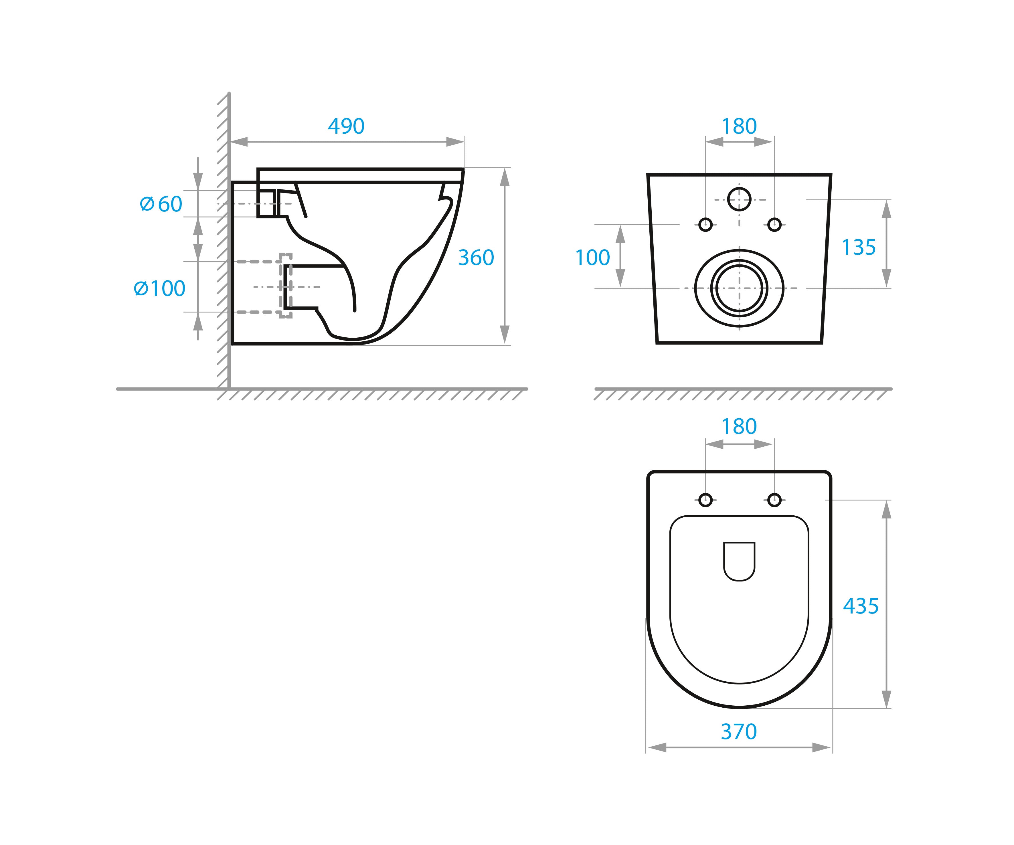 Style Smart wall-hung toilet with Soft-close seat