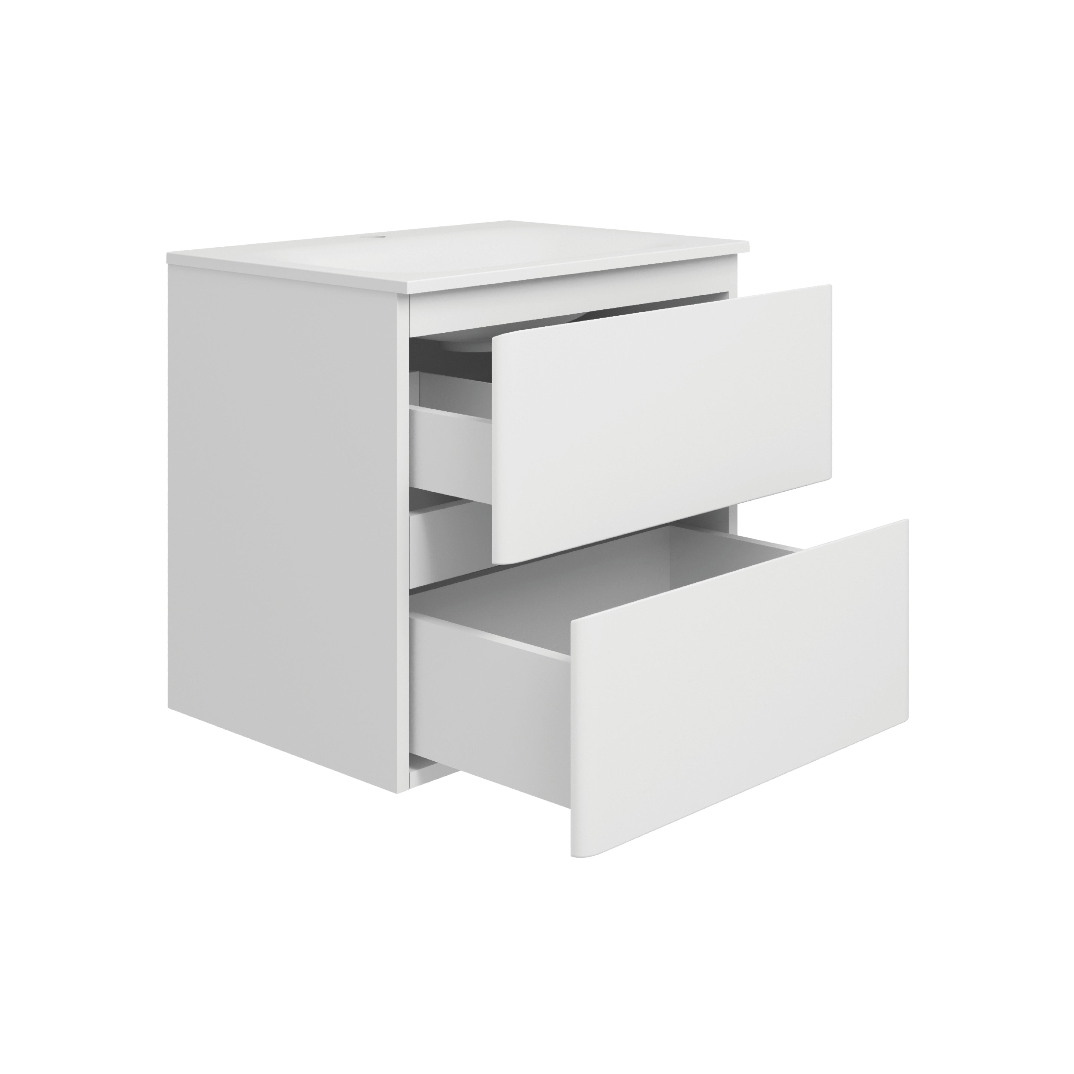 Konzolová skříňka bílá s umyvadlem Trend 60 cm