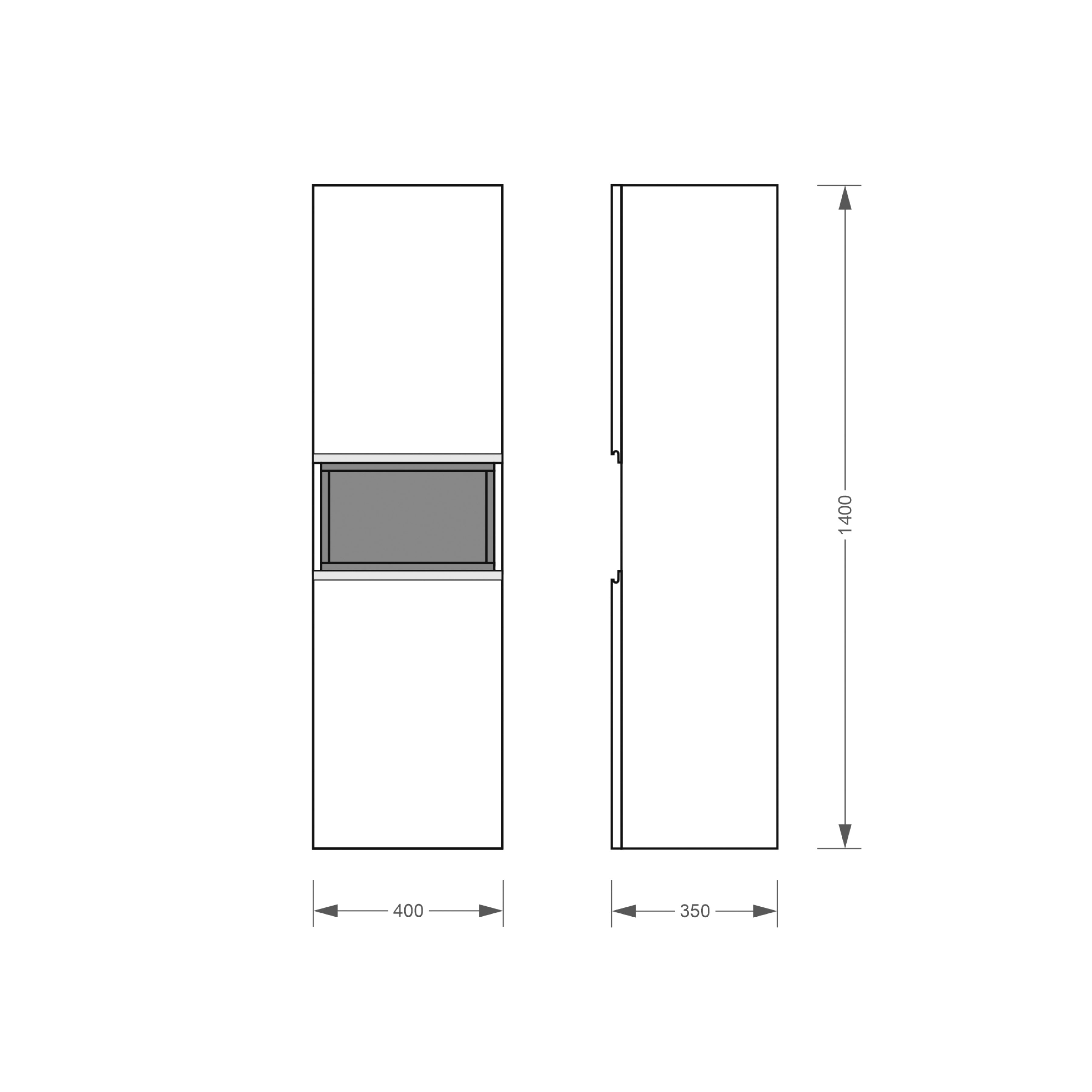 Stream columna suspendida universal combinada (izquierda-derecha)