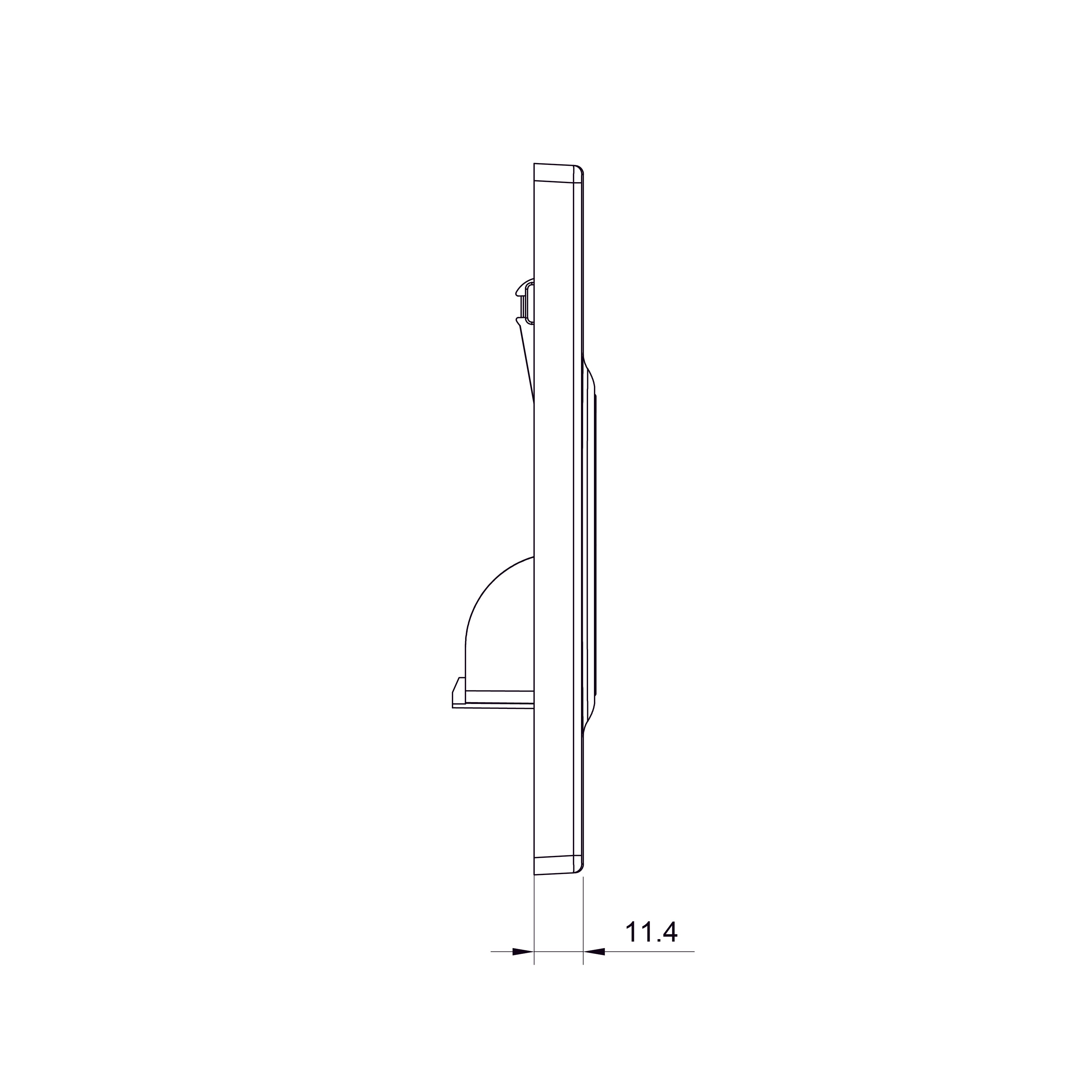AIR przycisk spłukujący czarny matowy