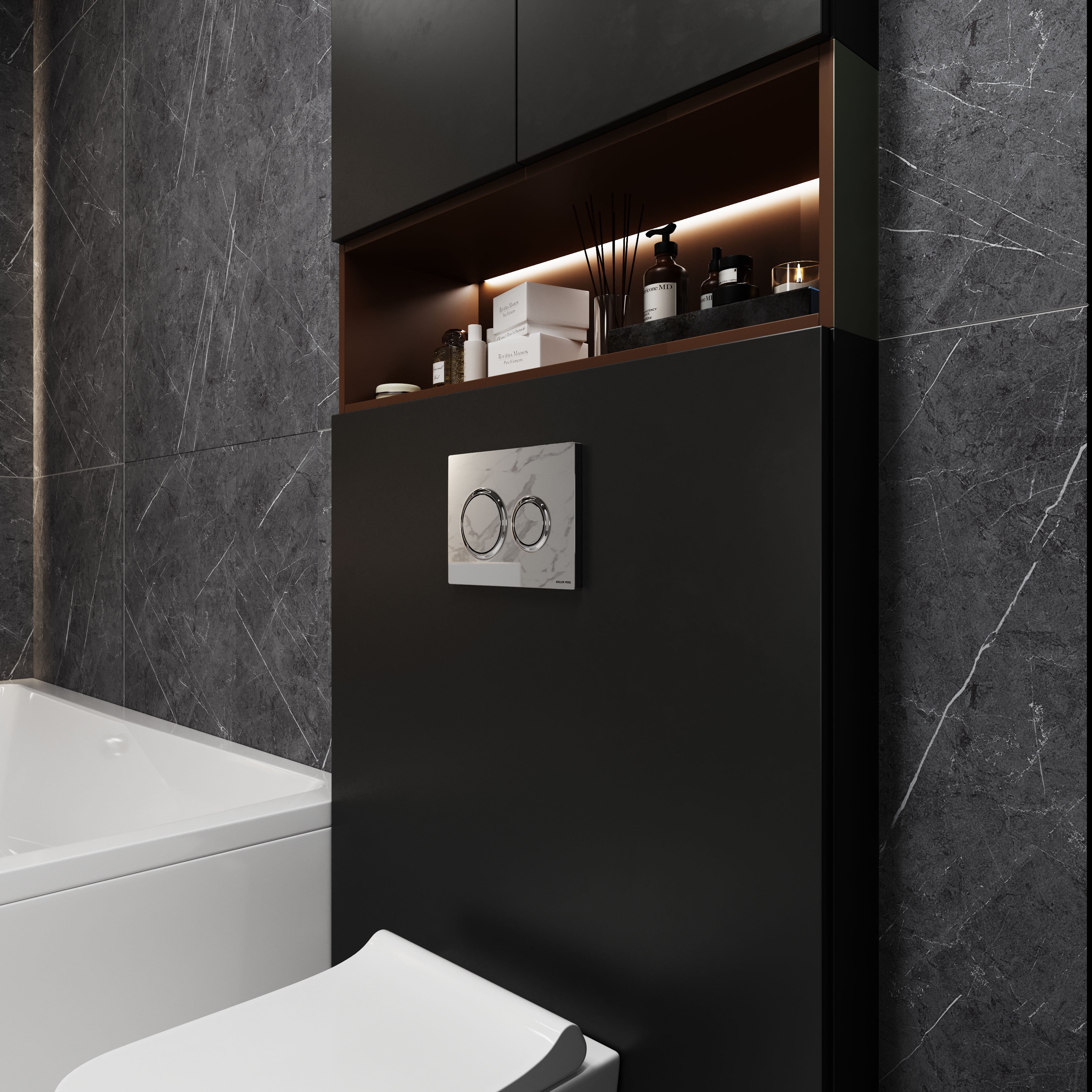 AIR панель змиву хром глянсовий