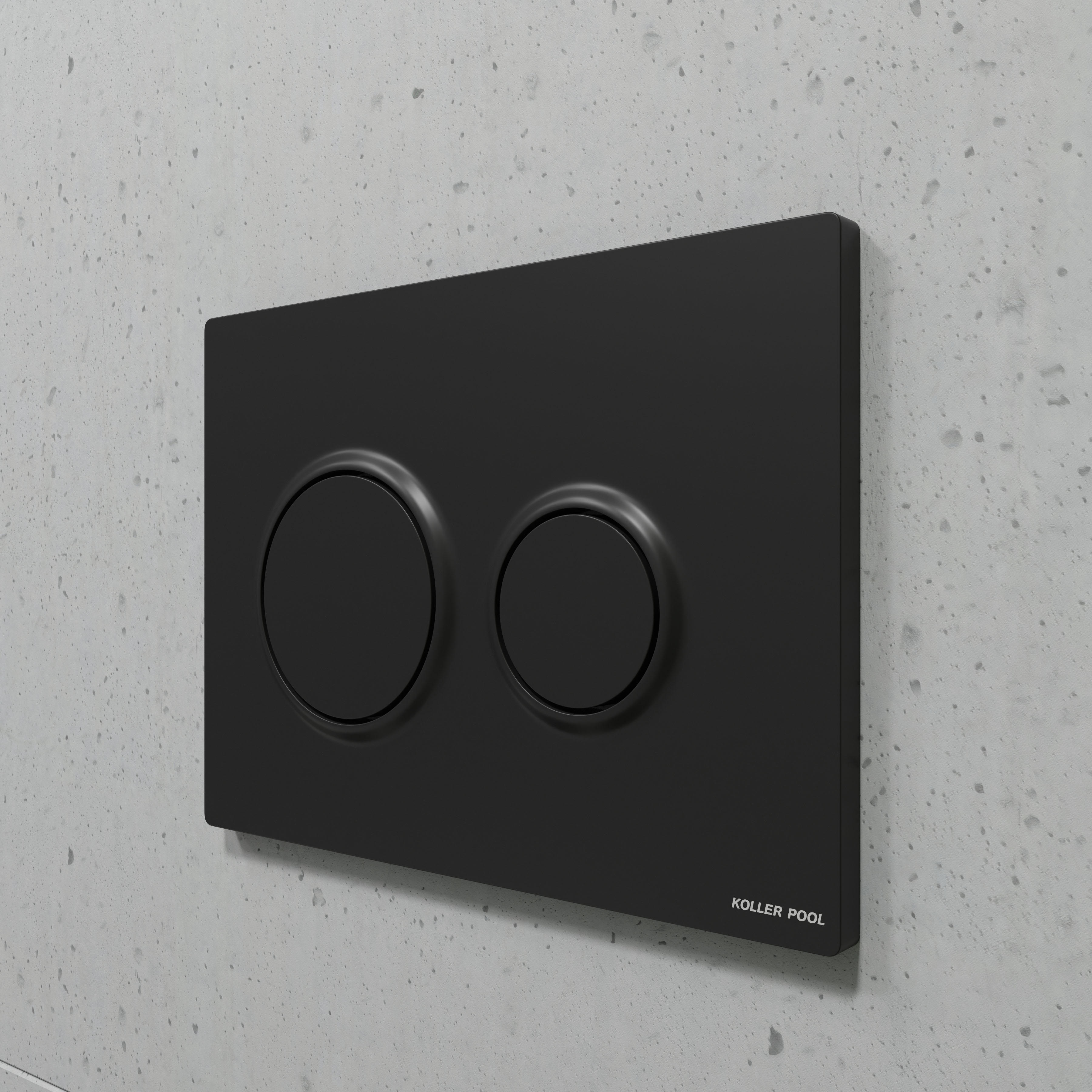 AIR placa de accionamiento negro mate