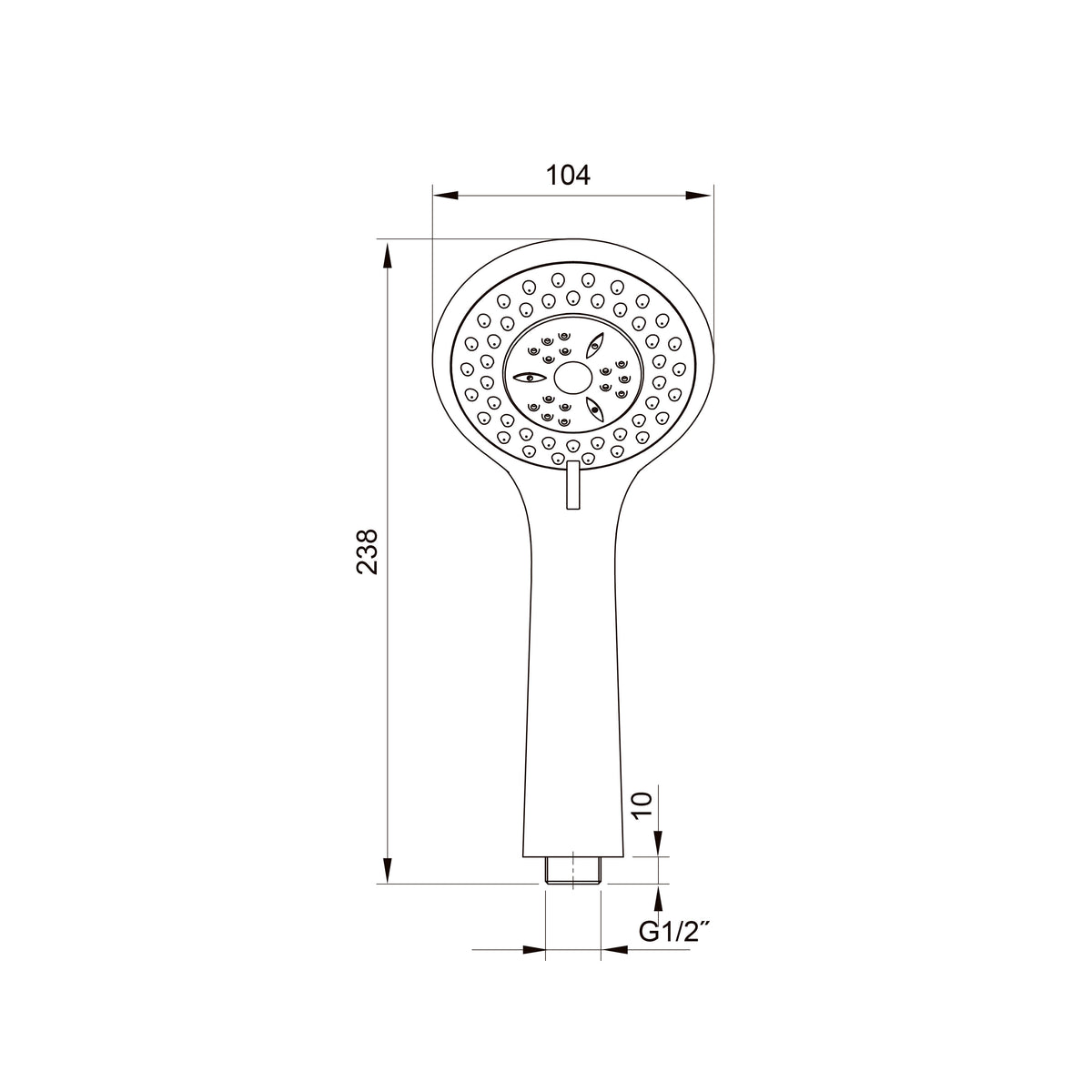Kvadro Start set de ducha 3 modos, flexo 1500 mm
