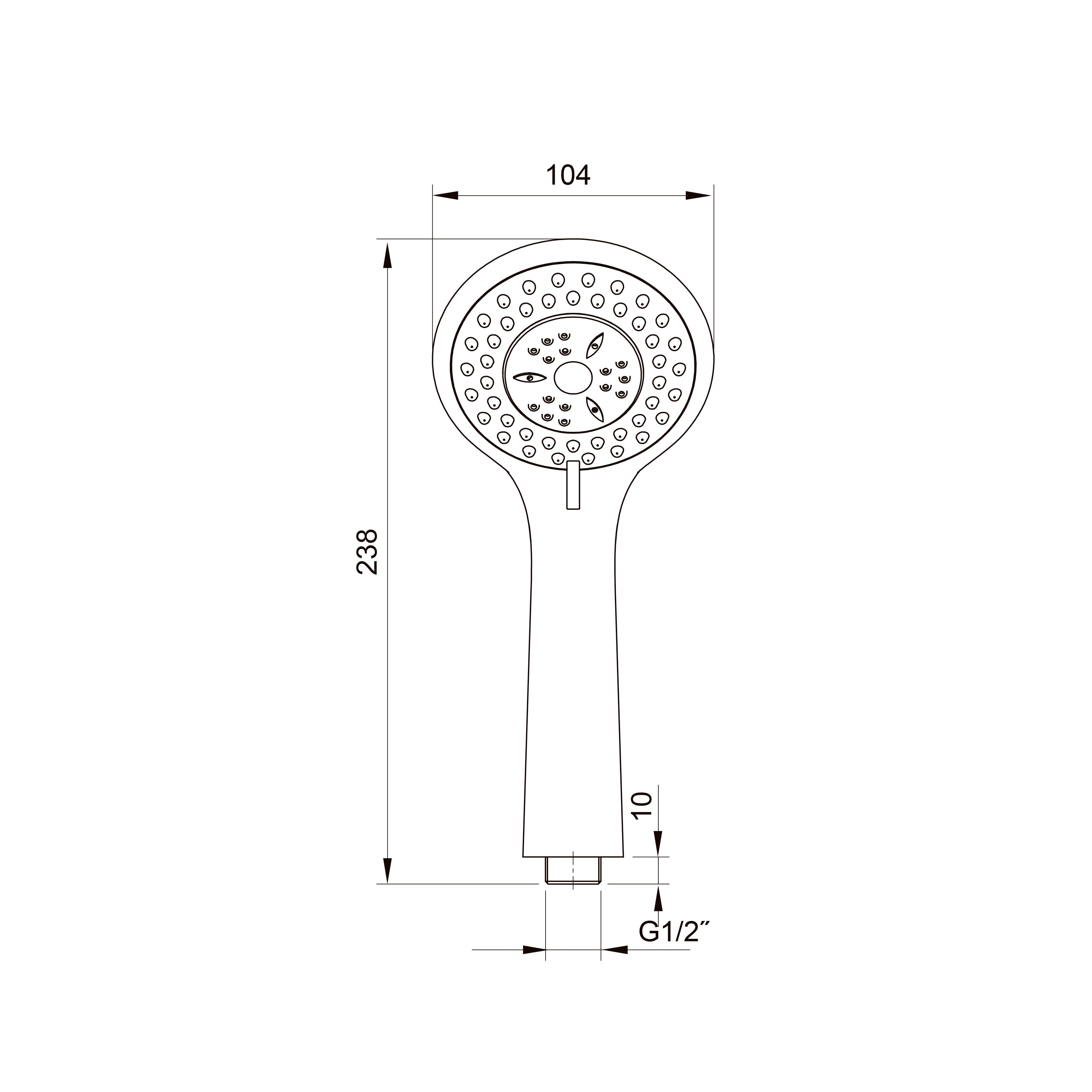 Kvadro Start set de ducha 3 modos, flexo 1500 mm