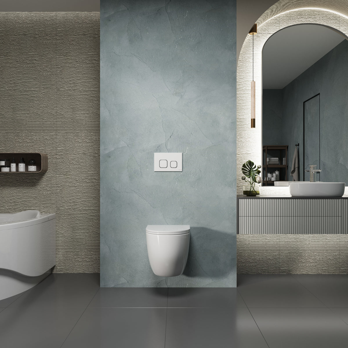 Twist Wand-WC mit Soft-Close-Sitz (Tornado 3.0)