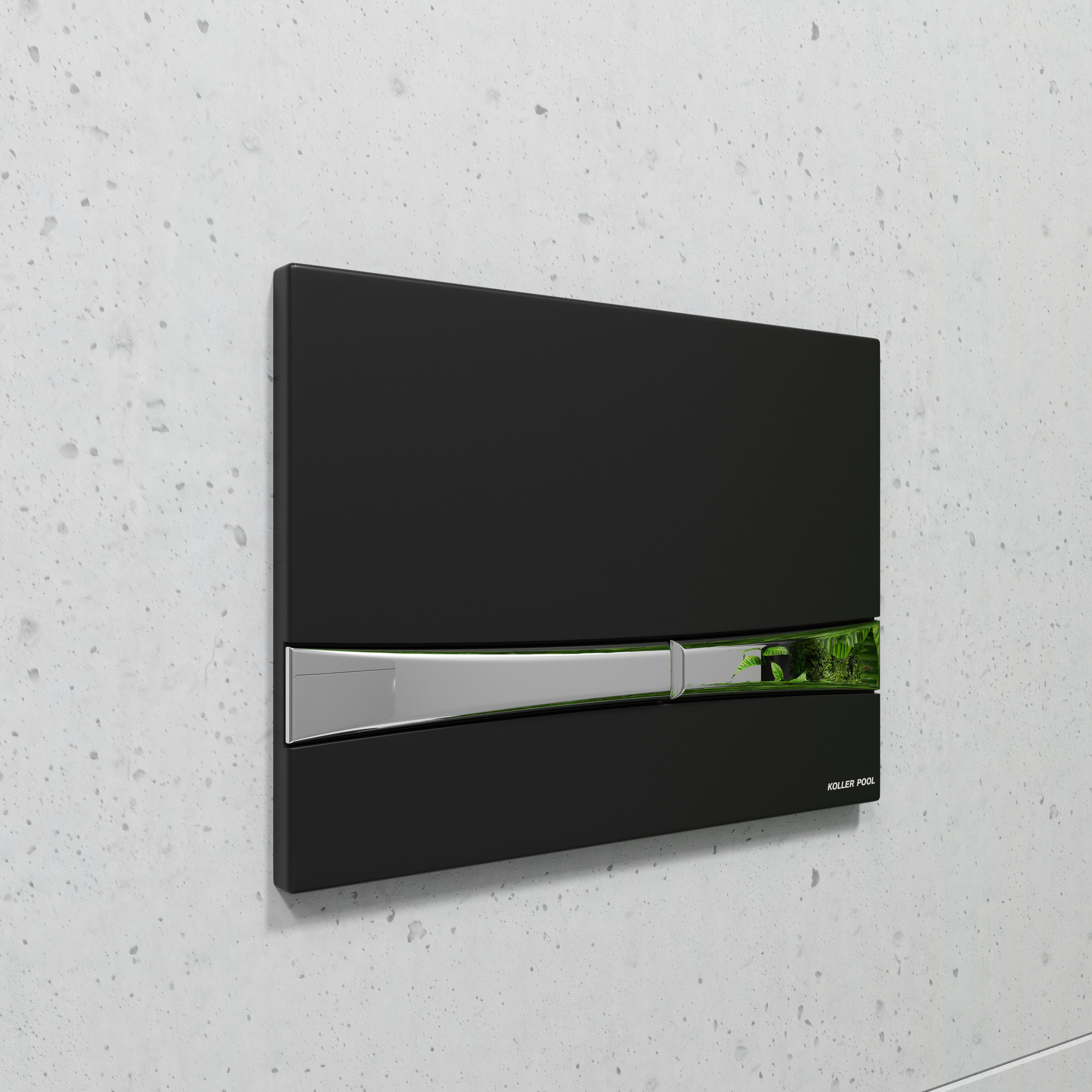 Integro Cosmo przycisk spłukujący czarny/chrom