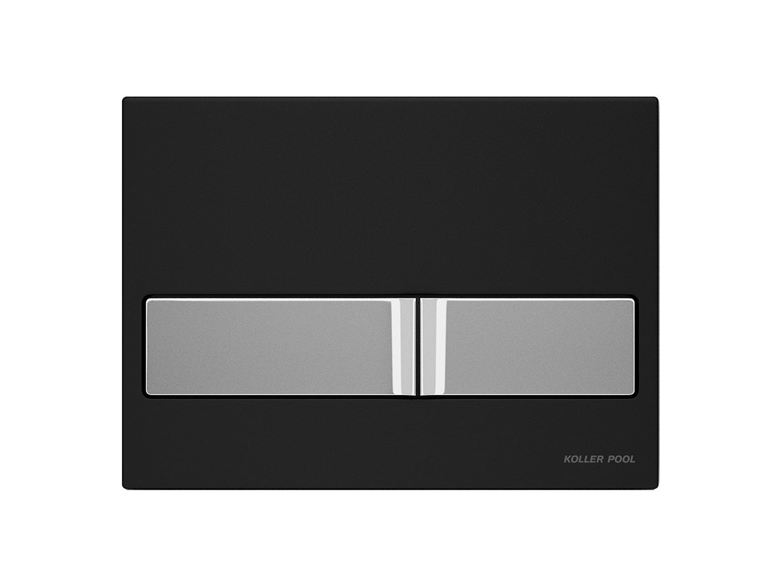 Neon przycisk spłukujący czarny/chrom