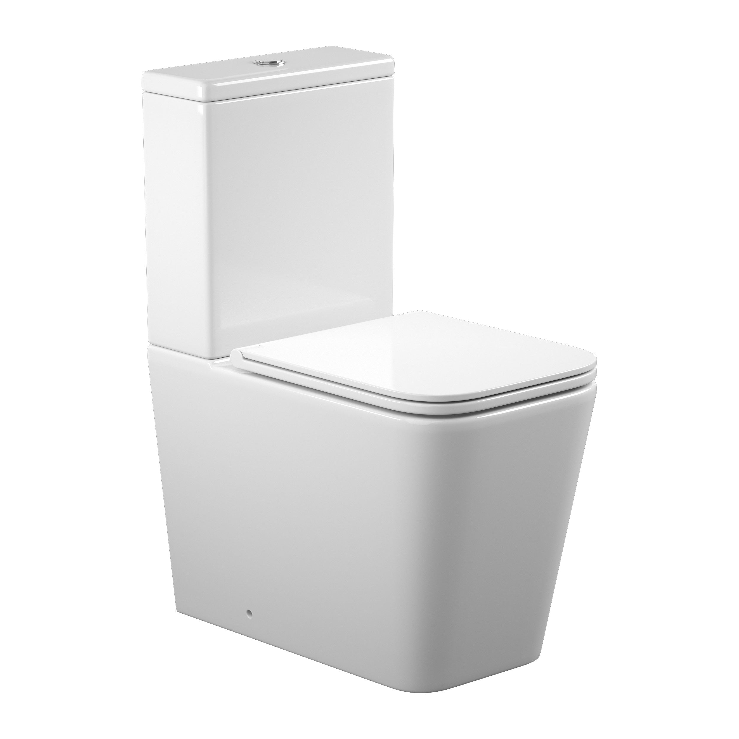 Kvadro Smart WC kombi: stojící WC se sedátkem Soft-close + nádržka (splachování Tornado)