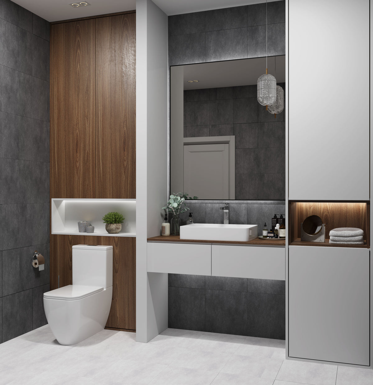 Aqua Compact: floor-standing toilet with Soft-close seat + cistern, Tornado flush