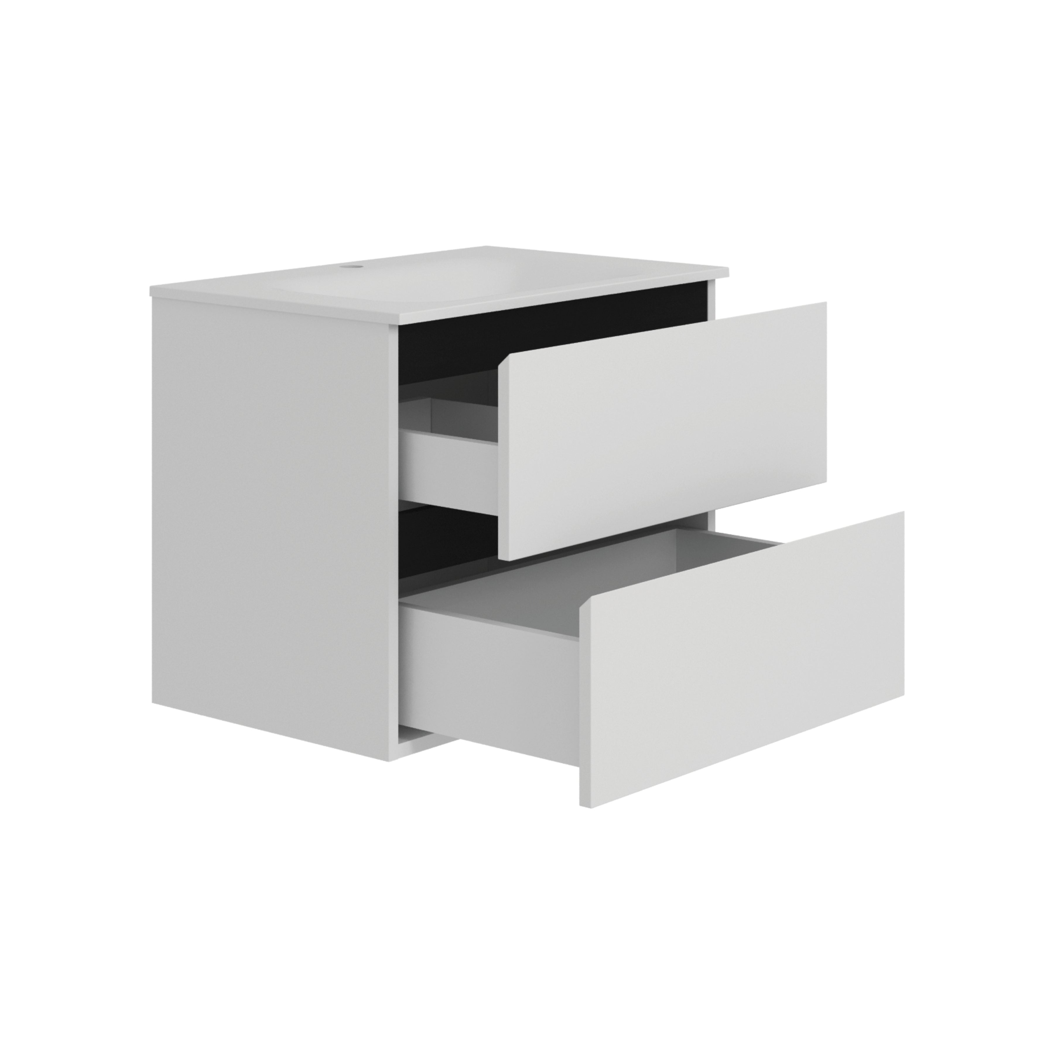 Тумба консольна ORION 700 (білий) з умивальником