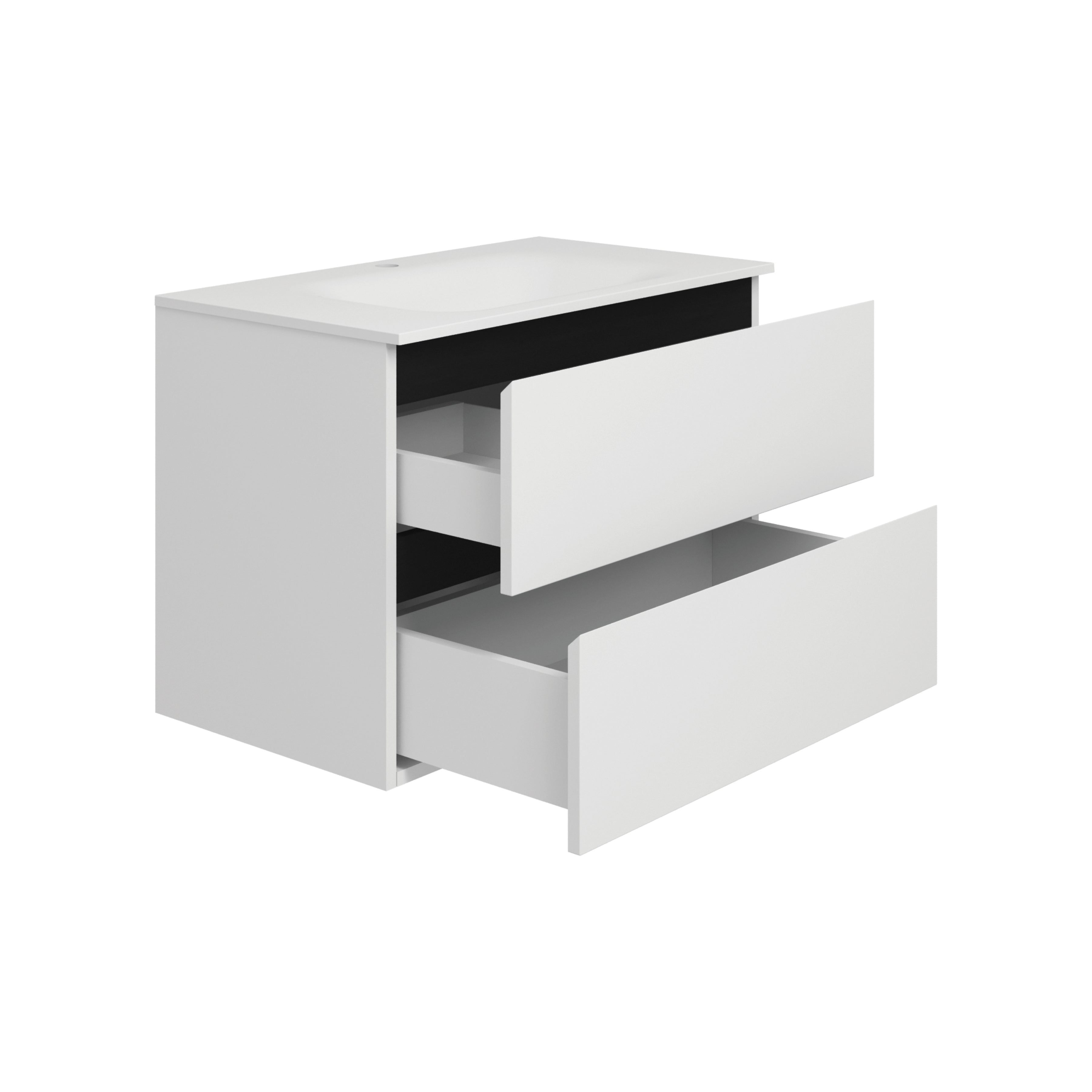 Тумба консольна ORION 800 (білий) з умивальником