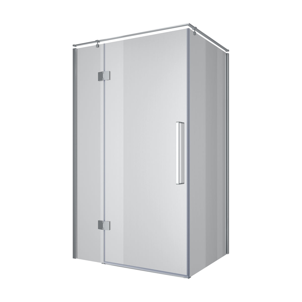 AQP120CC Cabina de ducha rectangular Aqua Pro Cromo 1200x900x1950, cristal 6mm clear (puertas abatibles)