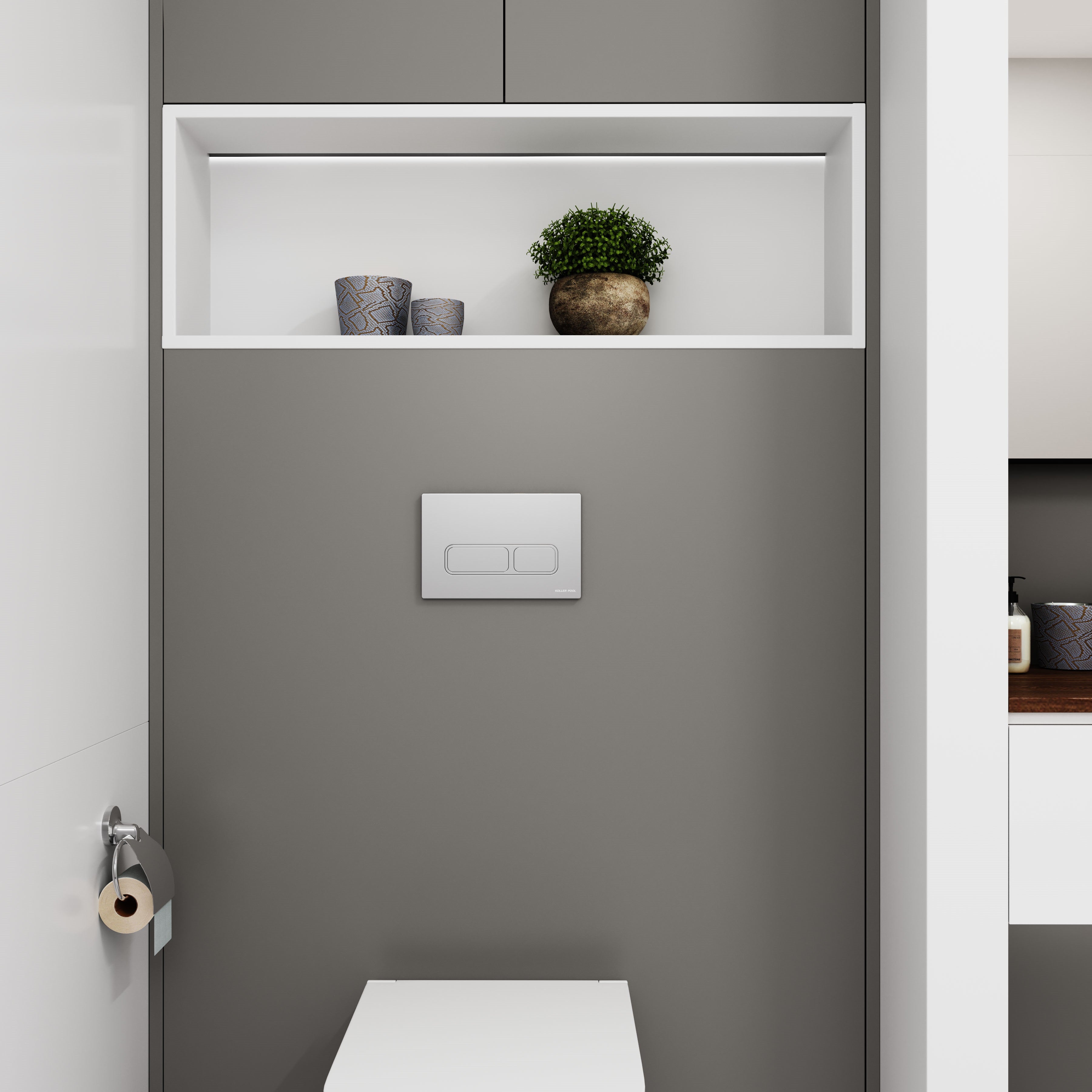 EDGE панель змиву хром глянсовий