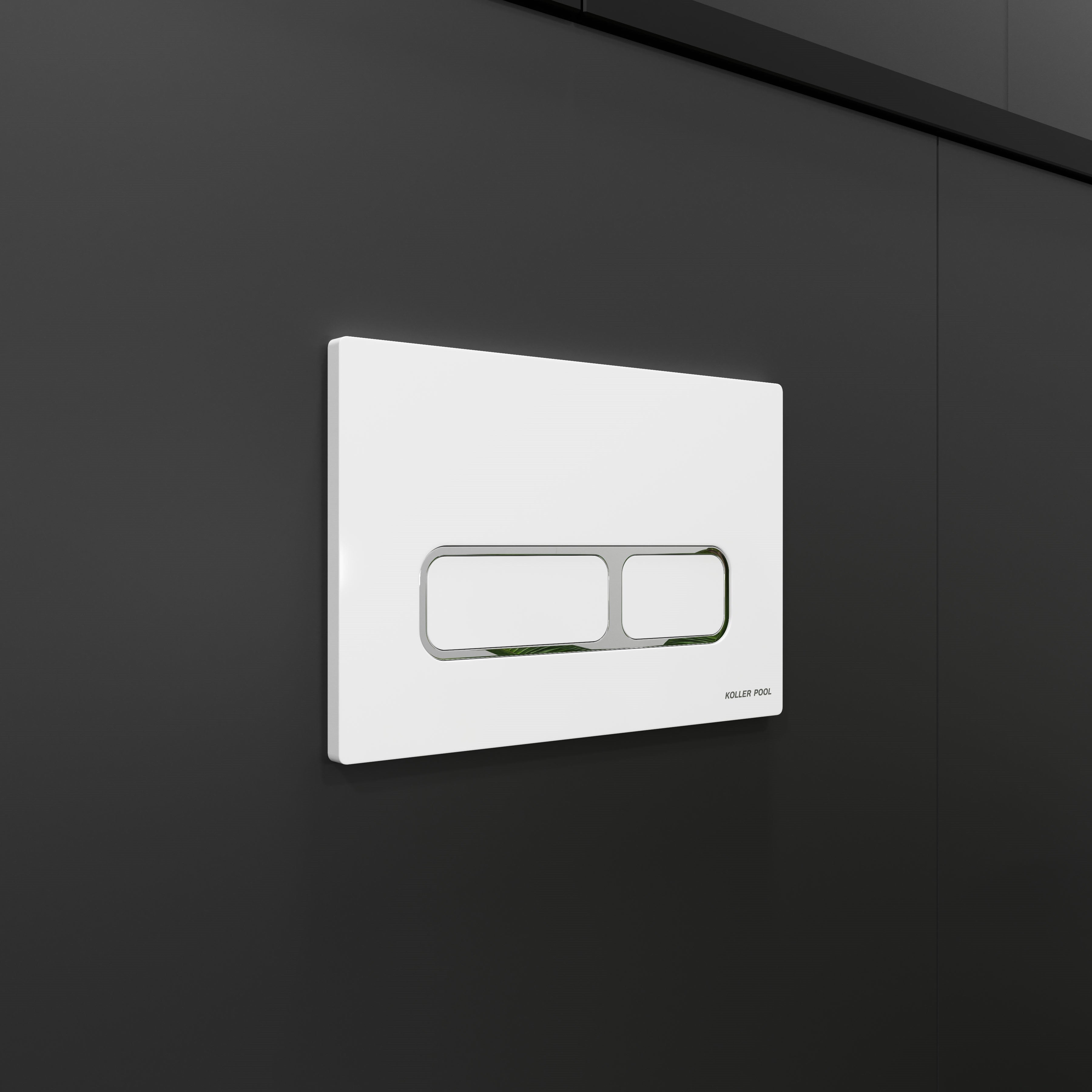 Edge flush panel white