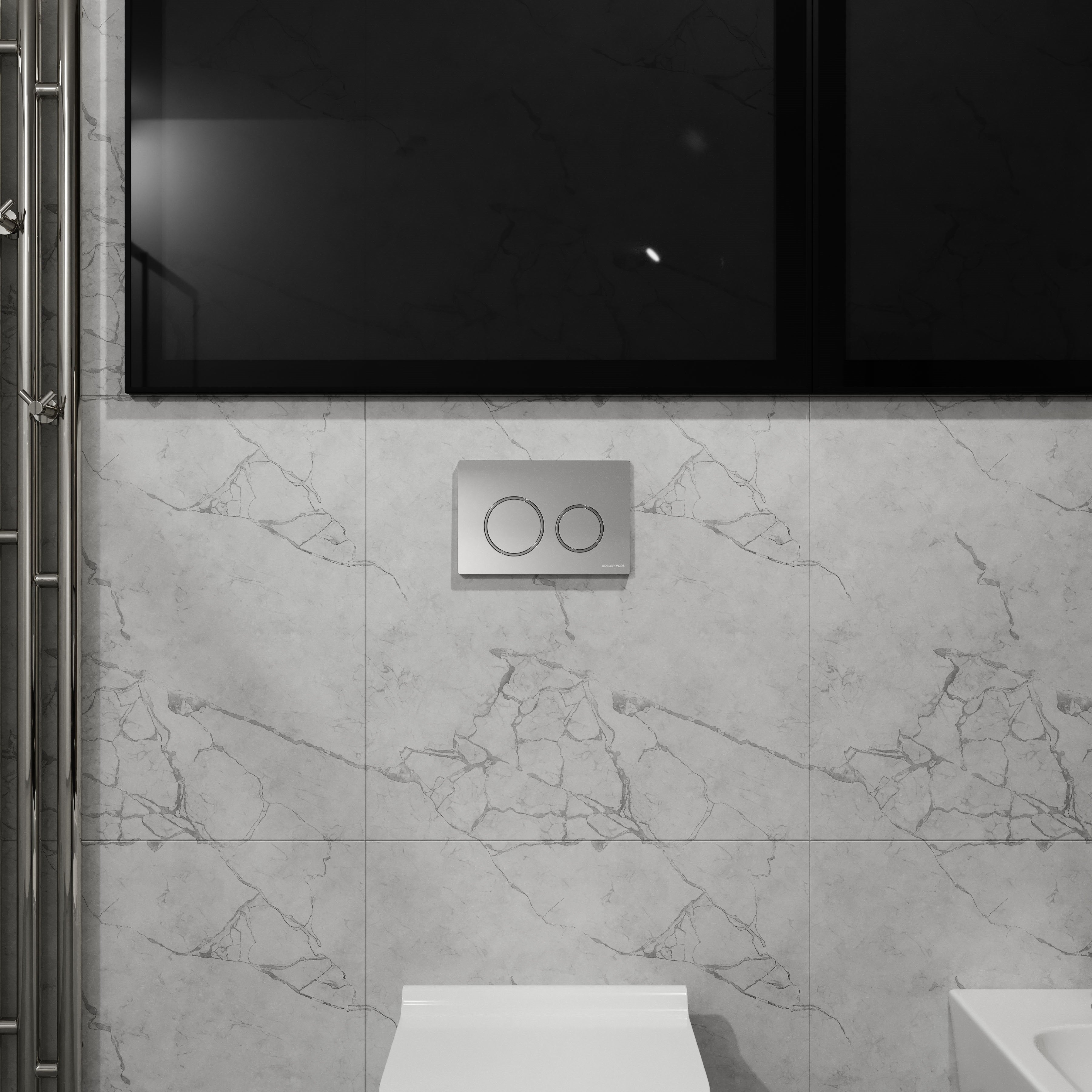 TWIST панель змиву хром глянсовий