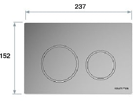 Twist placa de accionamiento cromo brillante