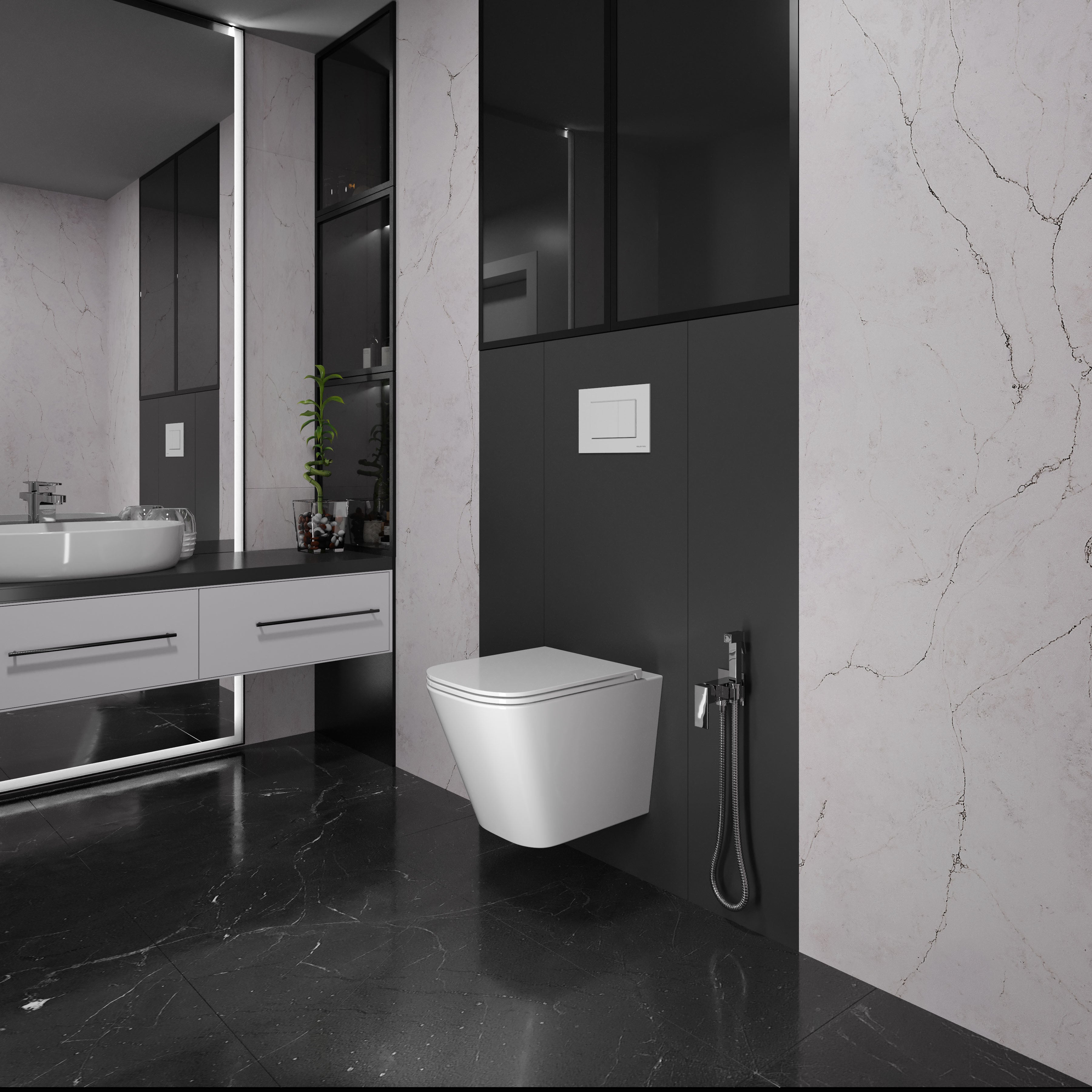 Trend Wand-WC mit Soft-Close-Sitz (Tornado 3.0)