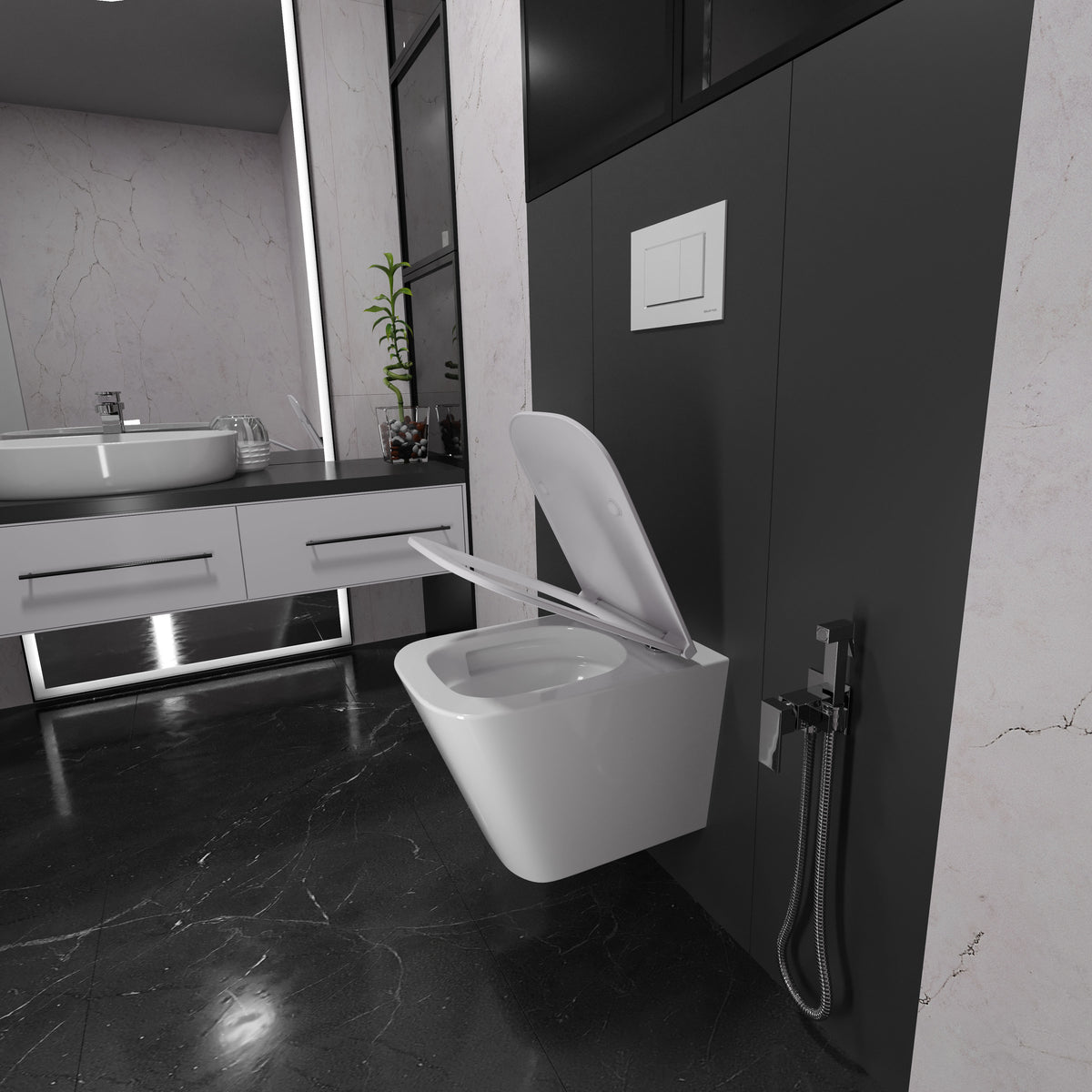 Trend Wand-WC mit Soft-Close-Sitz (Tornado 3.0)
